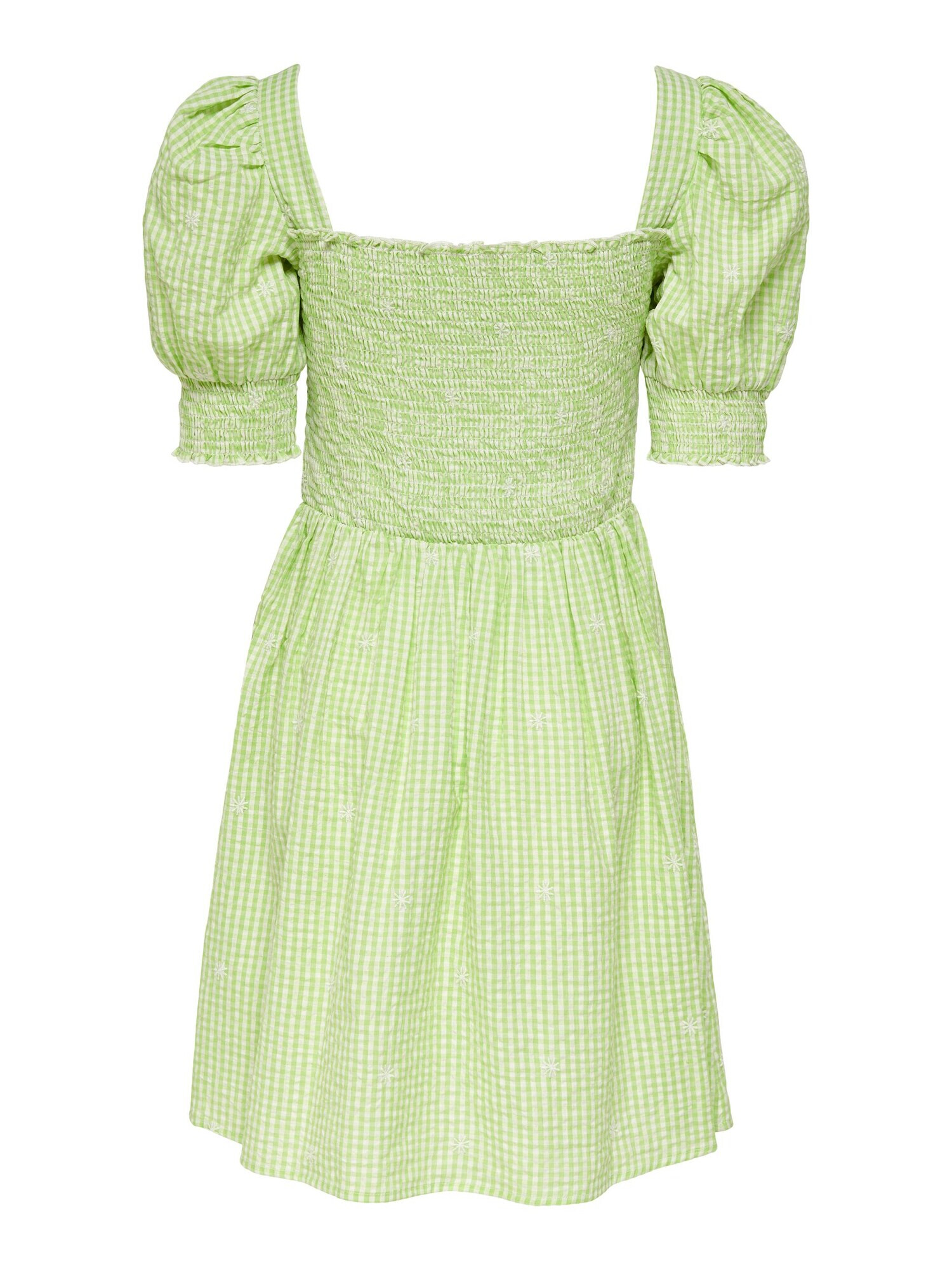 ONLY Rochie de vară 'Flow' verde deschis / alb - Pled.ro