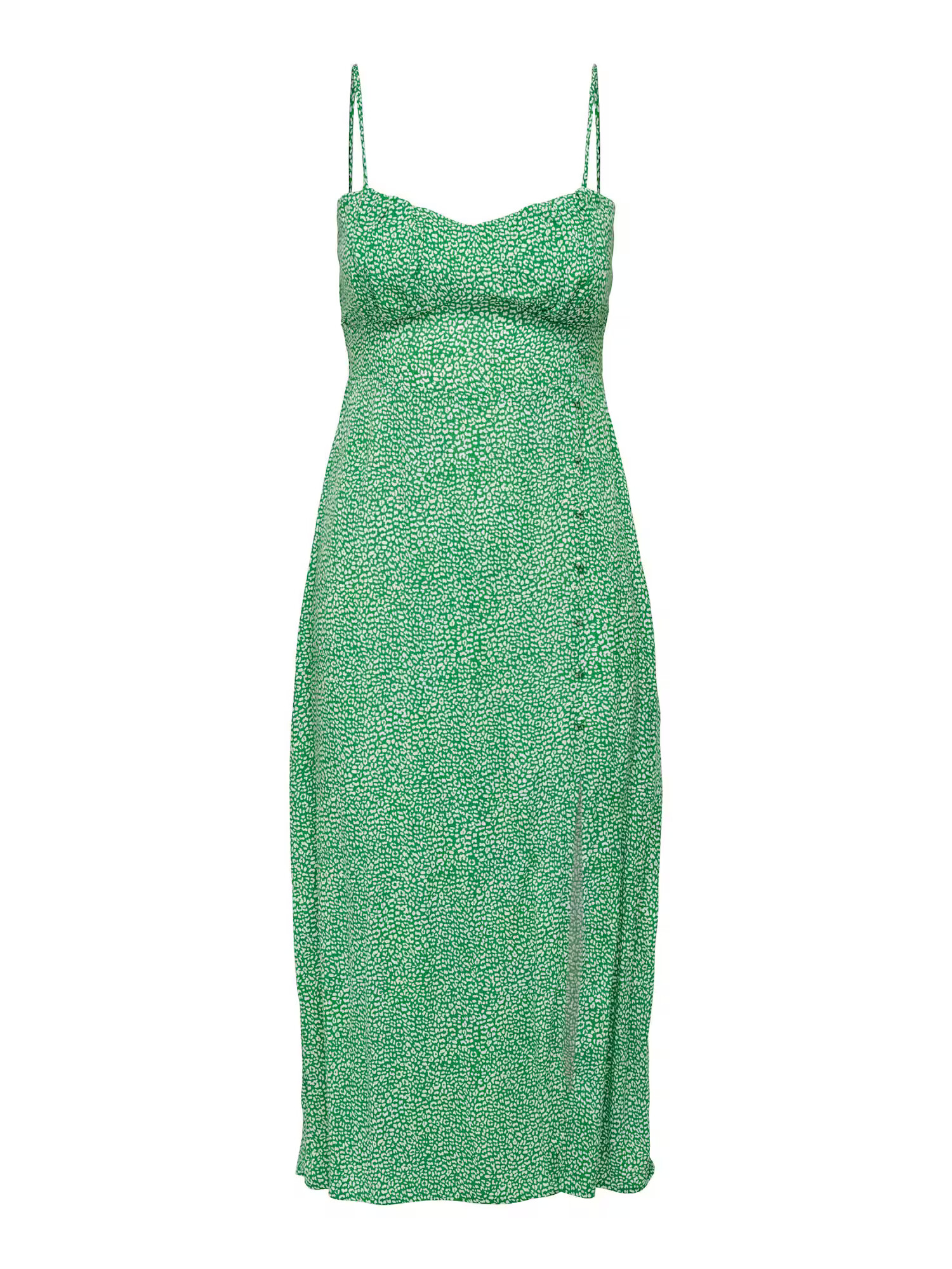 ONLY Rochie de vară 'Leonora' verde / alb - Pled.ro