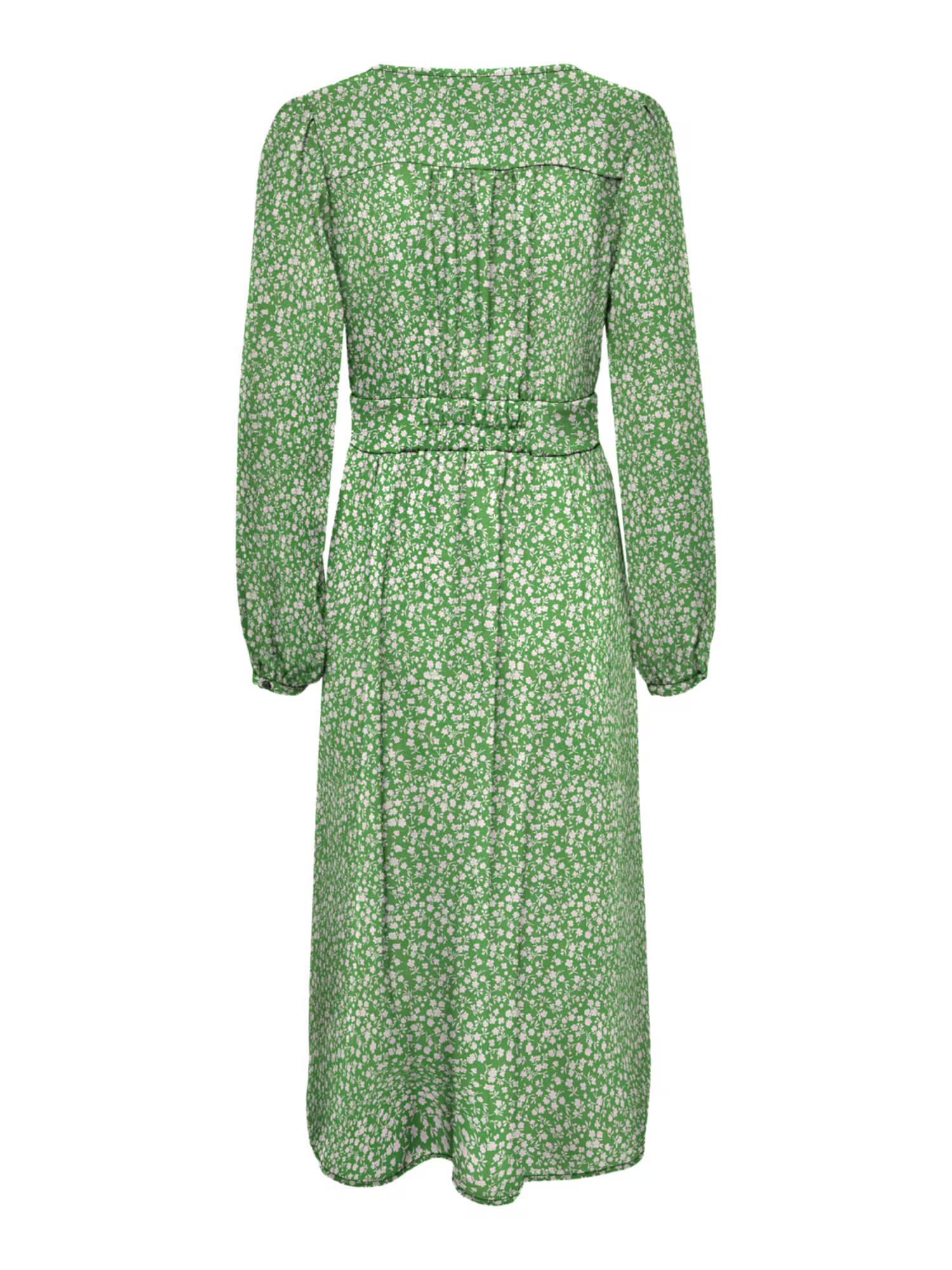 ONLY Rochie tip bluză 'DORA' verde / alb - Pled.ro