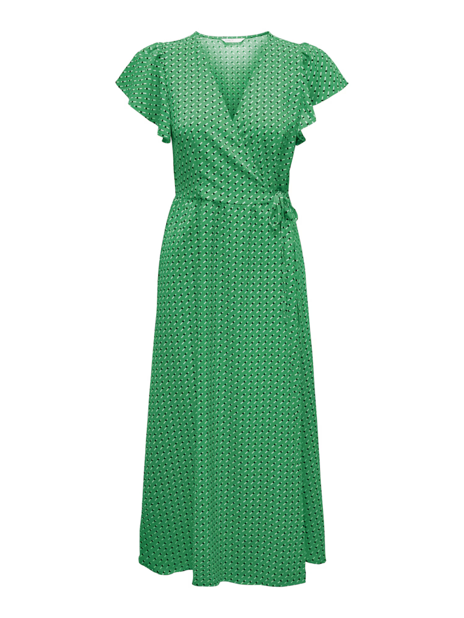 ONLY Rochie 'NAOMI' verde iarbă / negru / alb - Pled.ro