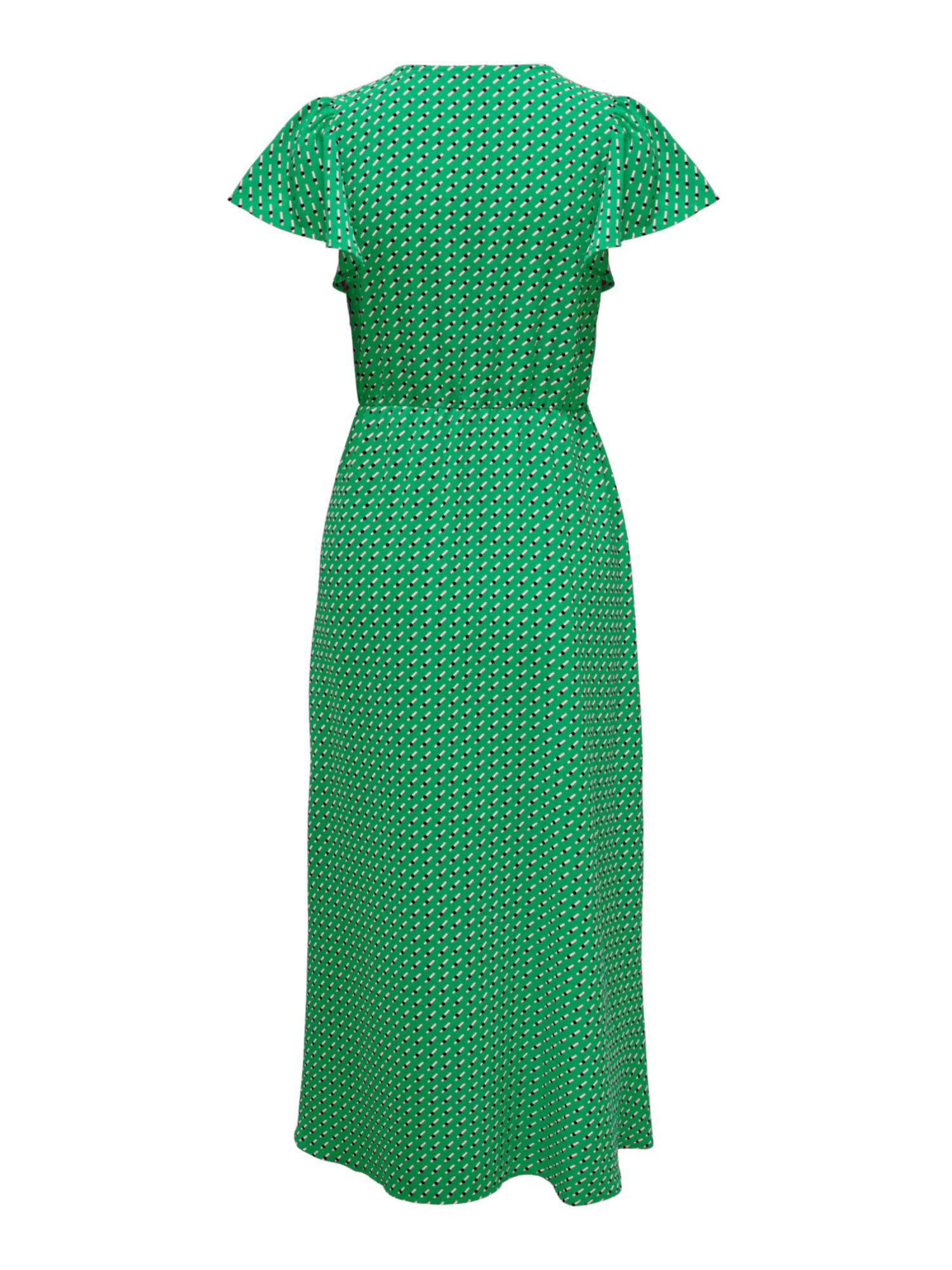 ONLY Rochie 'NAOMI' verde iarbă / negru / alb - Pled.ro