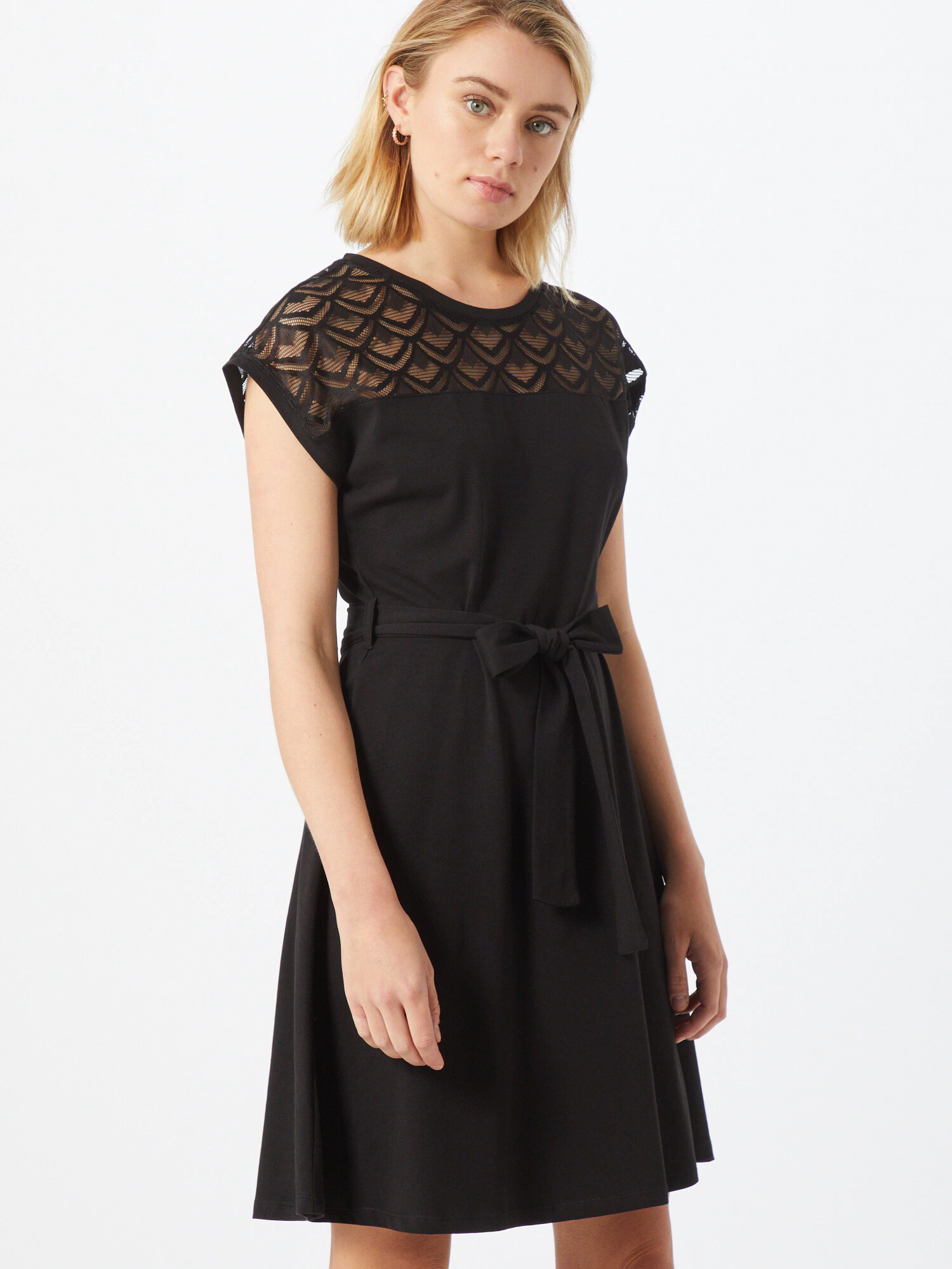 ONLY Rochie 'ONLBILLA S/L LACE DRESS JRS' negru - Pled.ro