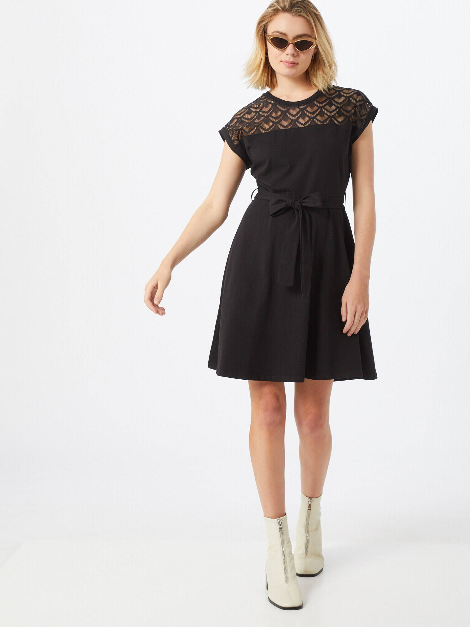 ONLY Rochie 'ONLBILLA S/L LACE DRESS JRS' negru - Pled.ro