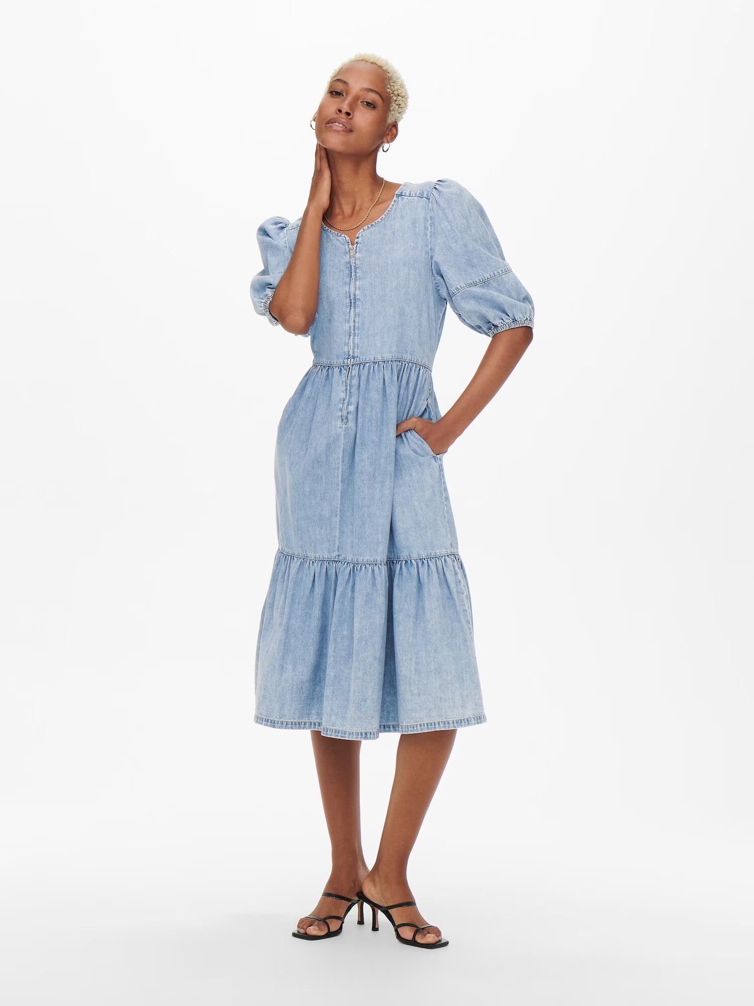 ONLY Rochie 'SANTANA' albastru denim - Pled.ro