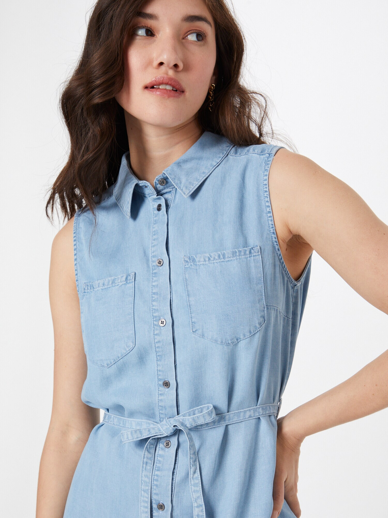 ONLY Rochie tip bluză 'CLAIRE' albastru denim - Pled.ro