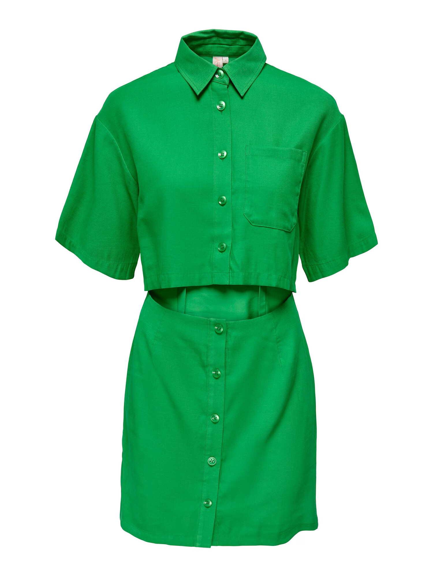 ONLY Rochie tip bluză 'Emery' verde limetă - Pled.ro