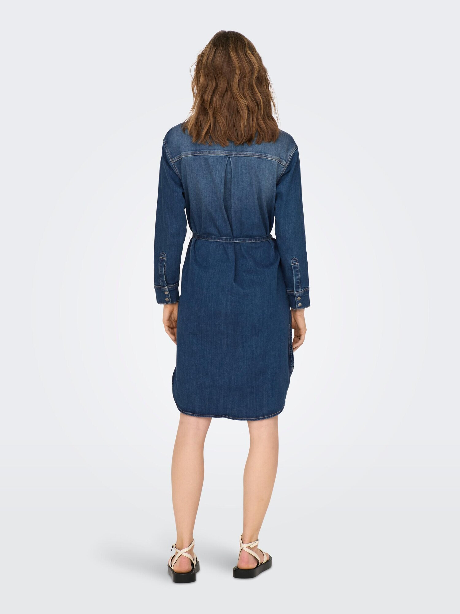 ONLY Rochie tip bluză 'MARIE' albastru denim - Pled.ro