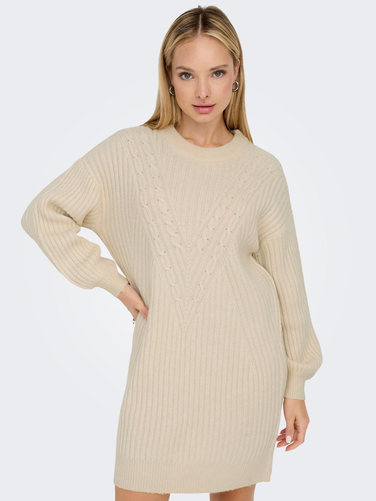 ONLY Rochie tricotat 'ALLIE' bej - Pled.ro