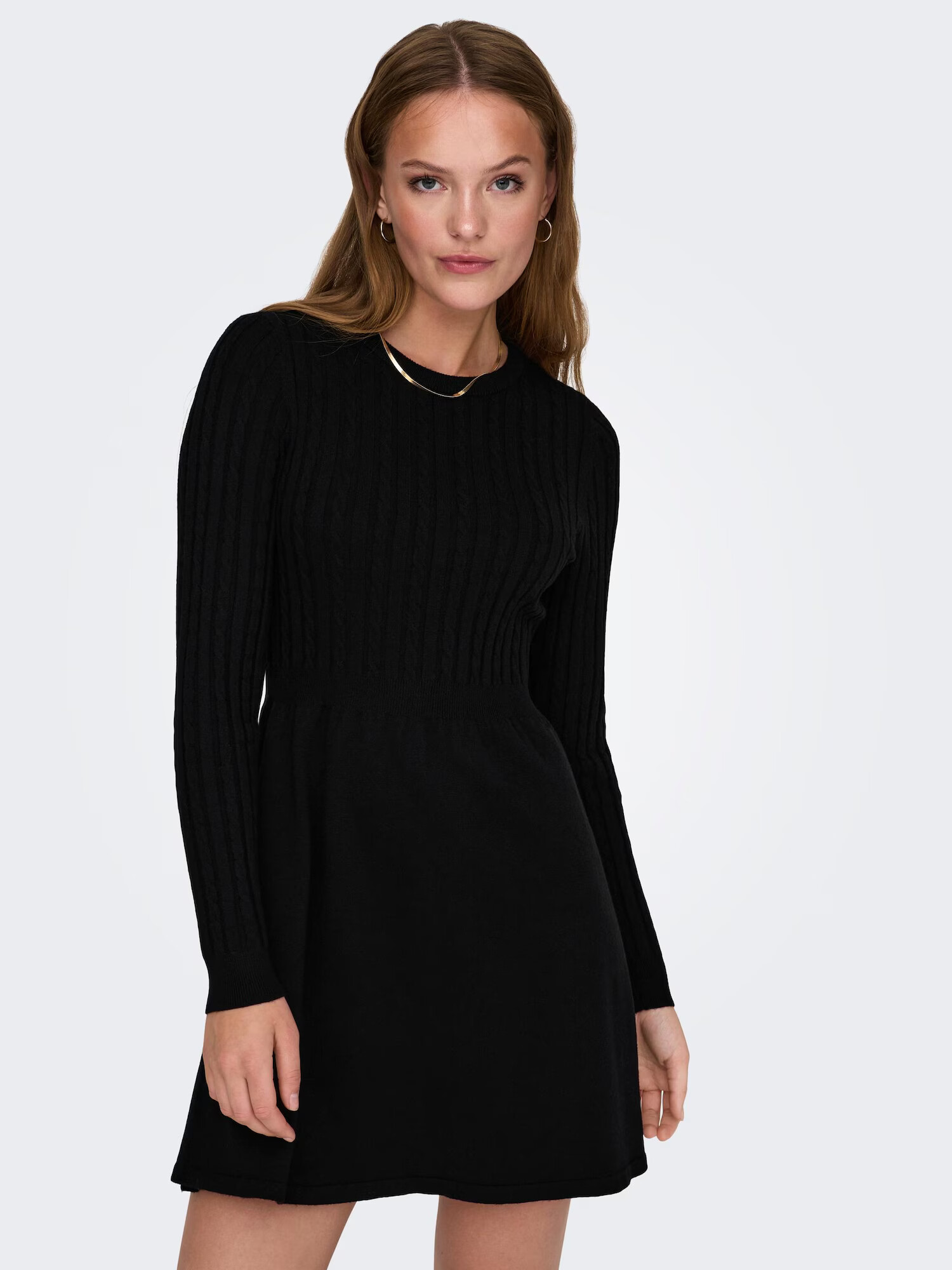 ONLY Rochie tricotat 'FIA' negru - Pled.ro