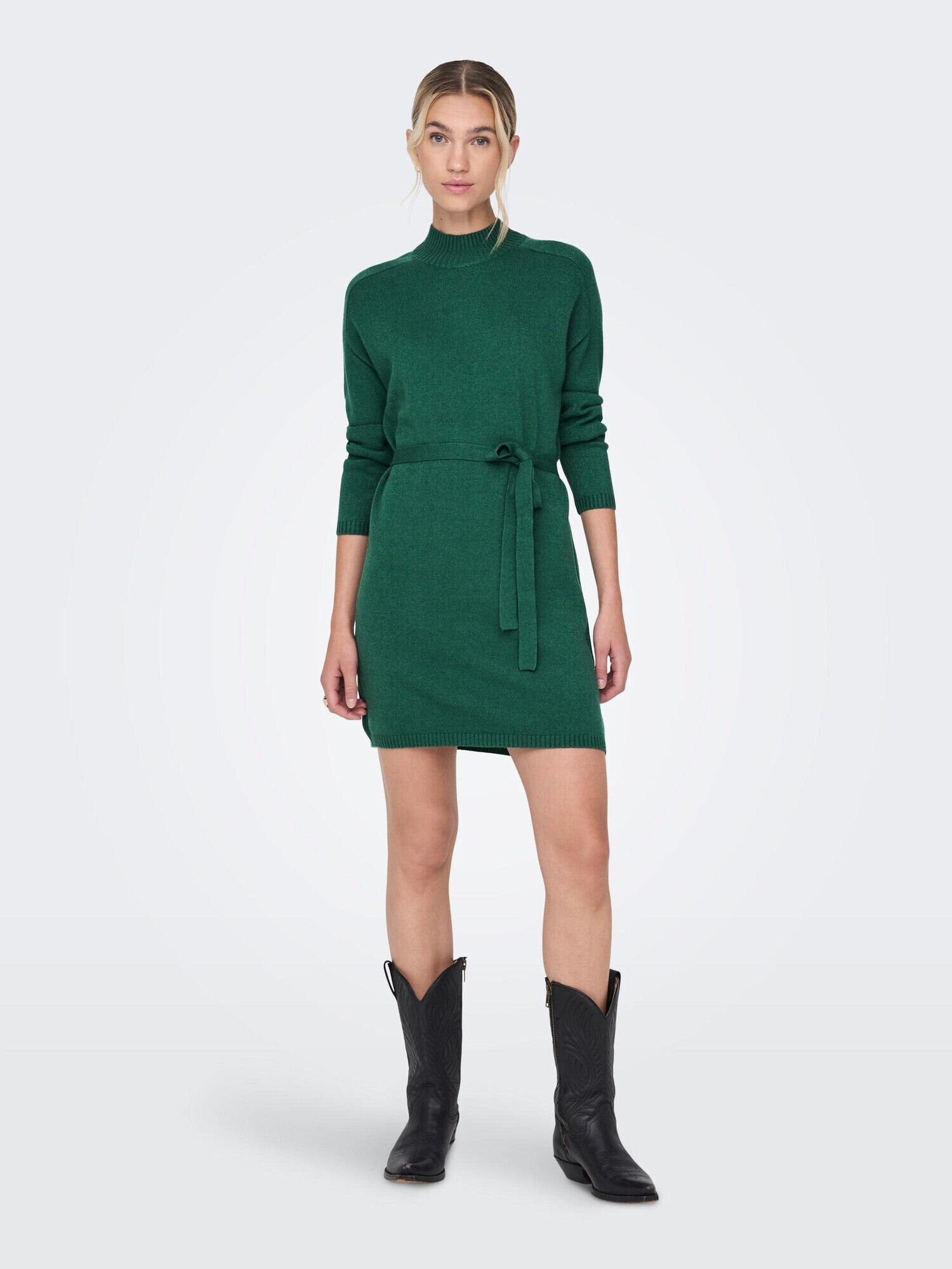 ONLY Rochie tricotat 'Leva' verde închis - Pled.ro