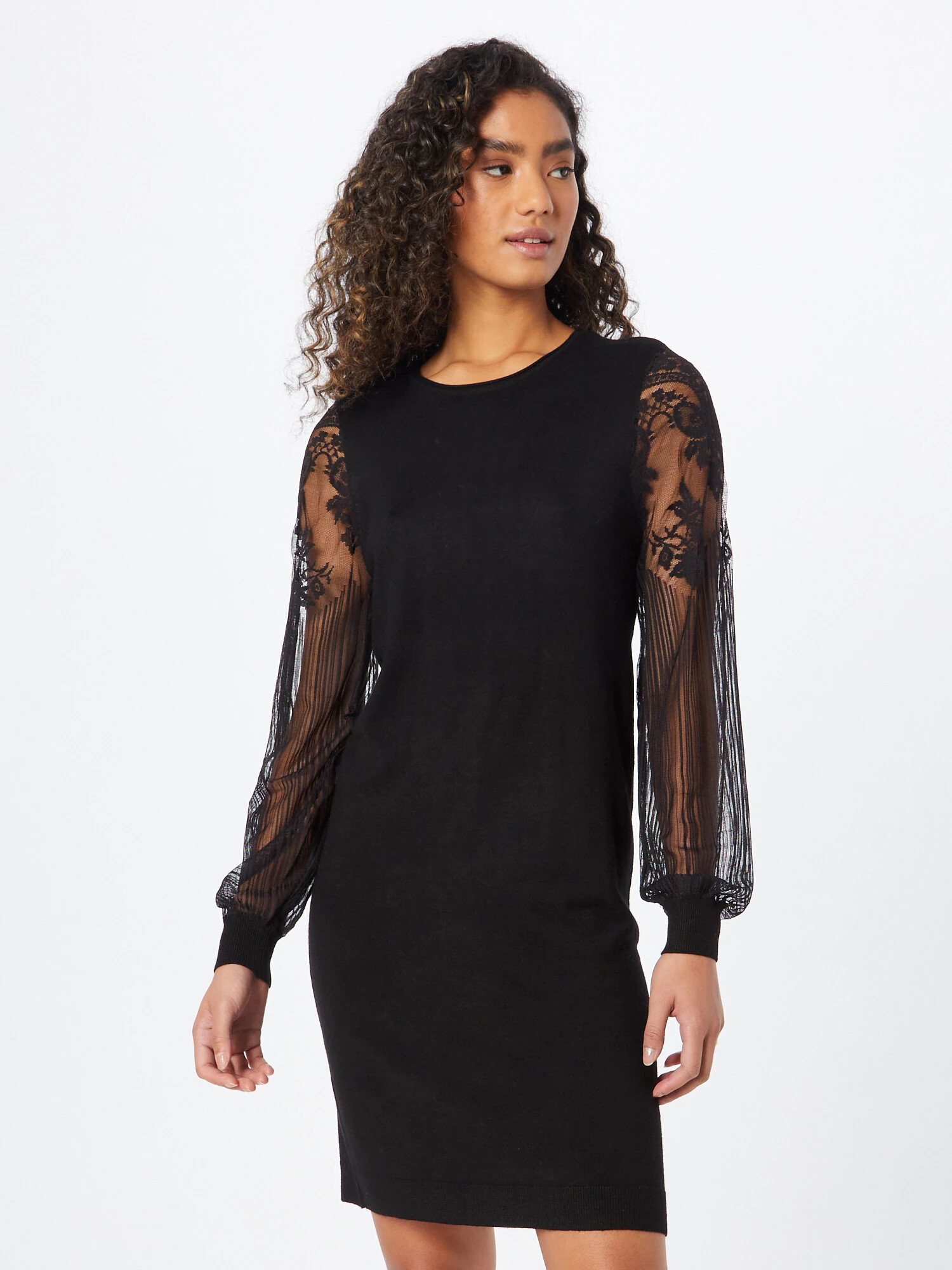 ONLY Rochie tricotat negru - Pled.ro