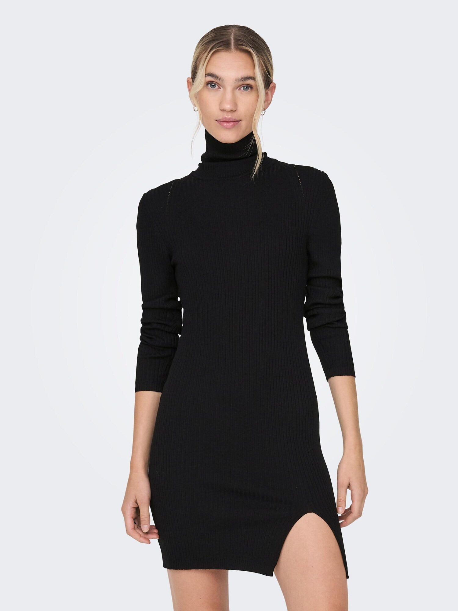 ONLY Rochie tricotat negru - Pled.ro