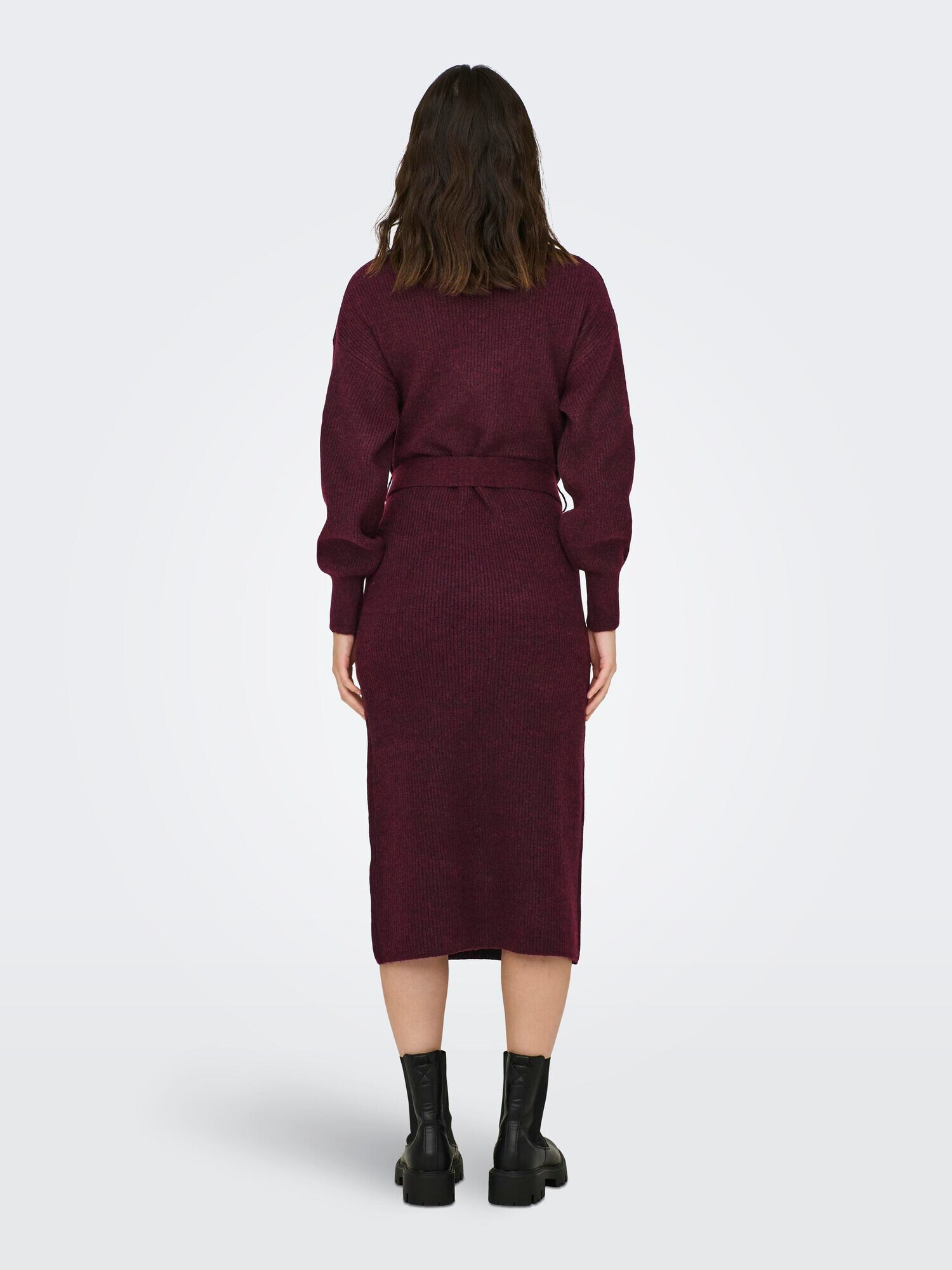 ONLY Rochie tricotat 'THILDE' roșu burgundy - Pled.ro