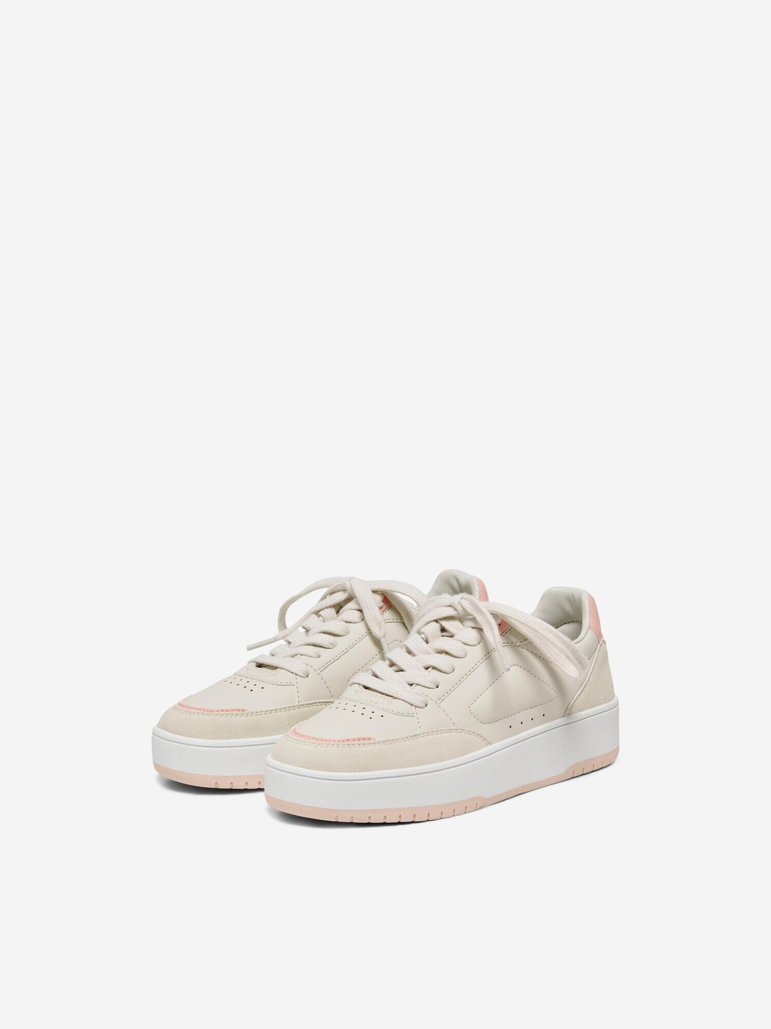 ONLY Sneaker low 'SAPHIRE' crem / roz pal - Pled.ro