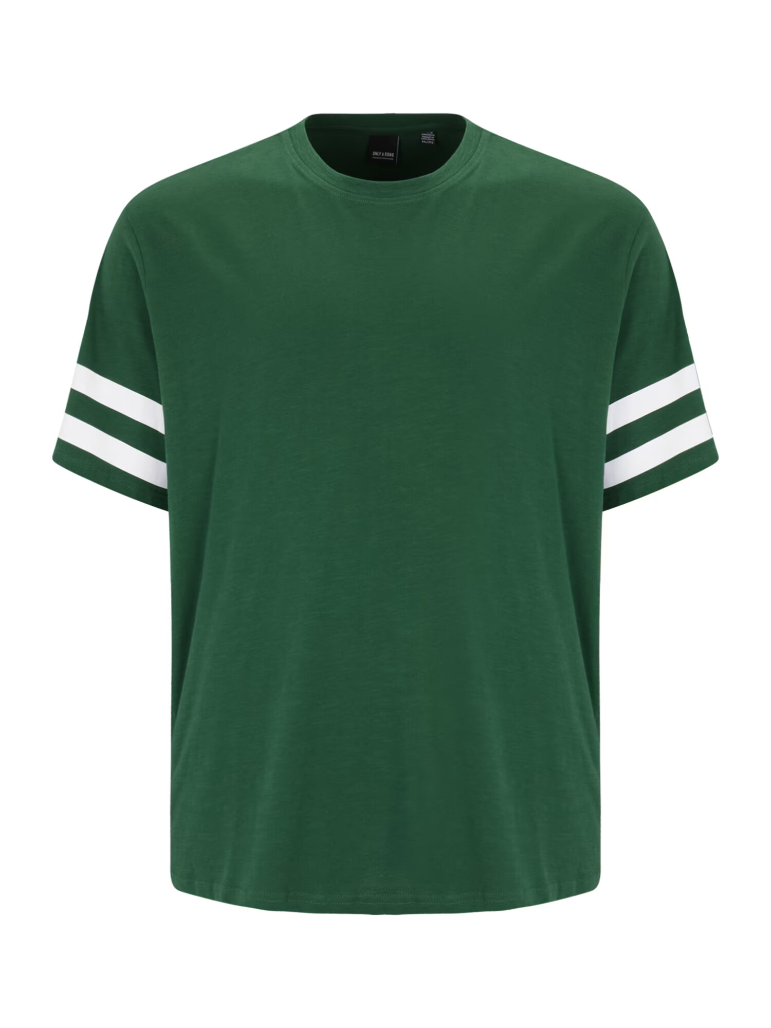 Only & Sons Big & Tall Tricou 'SQUID' verde închis / alb - Pled.ro