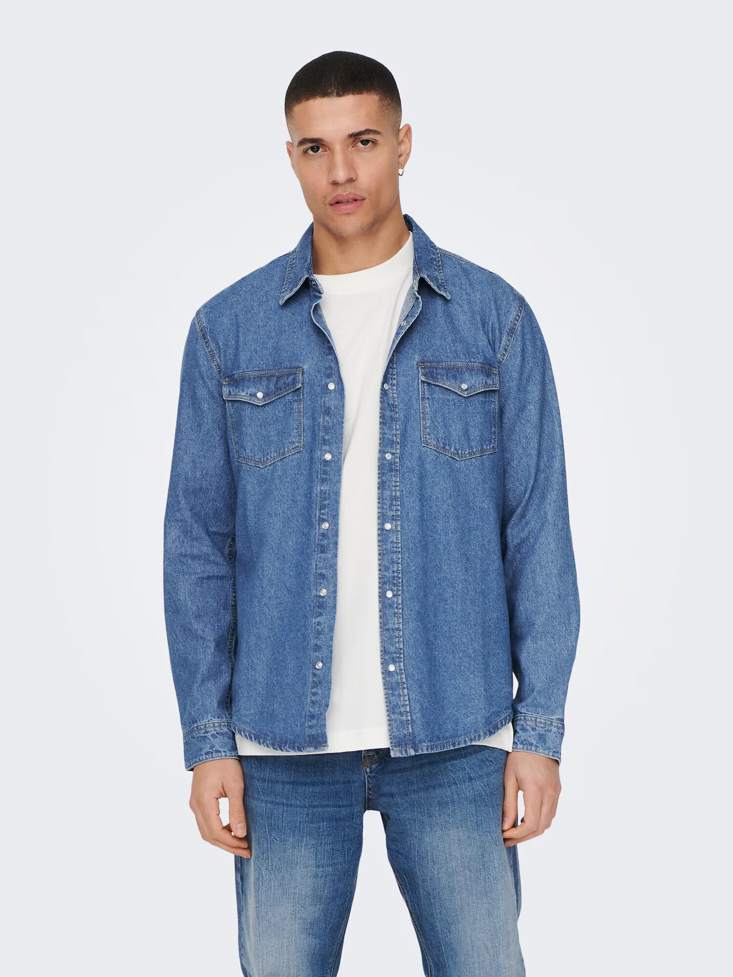 Only & Sons Cămașă 'Bane' albastru denim - Pled.ro