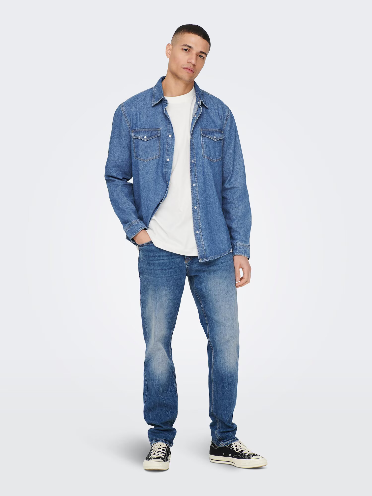 Only & Sons Cămașă 'Bane' albastru denim - Pled.ro