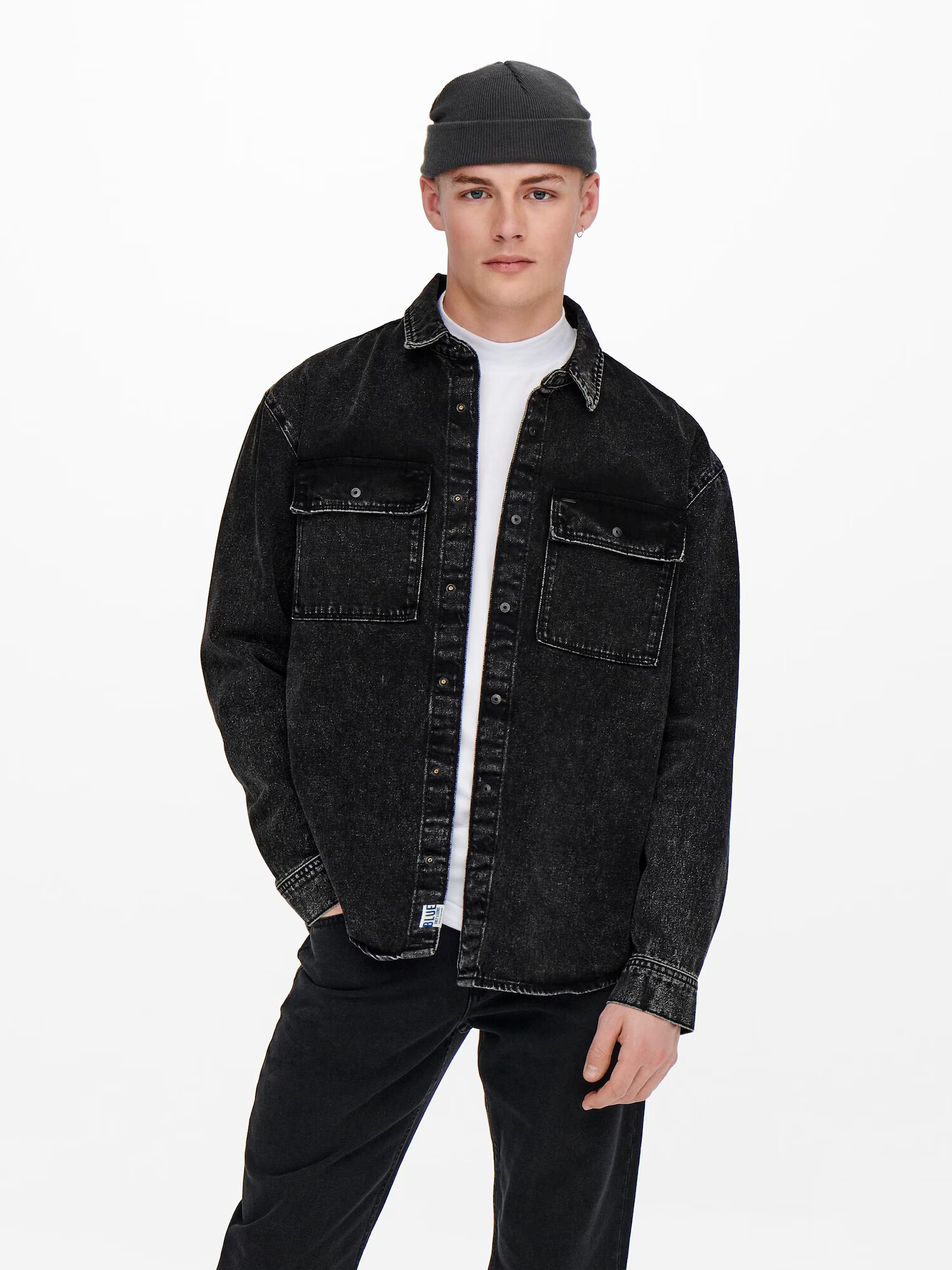 Only & Sons Cămașă 'Bill' negru denim - Pled.ro