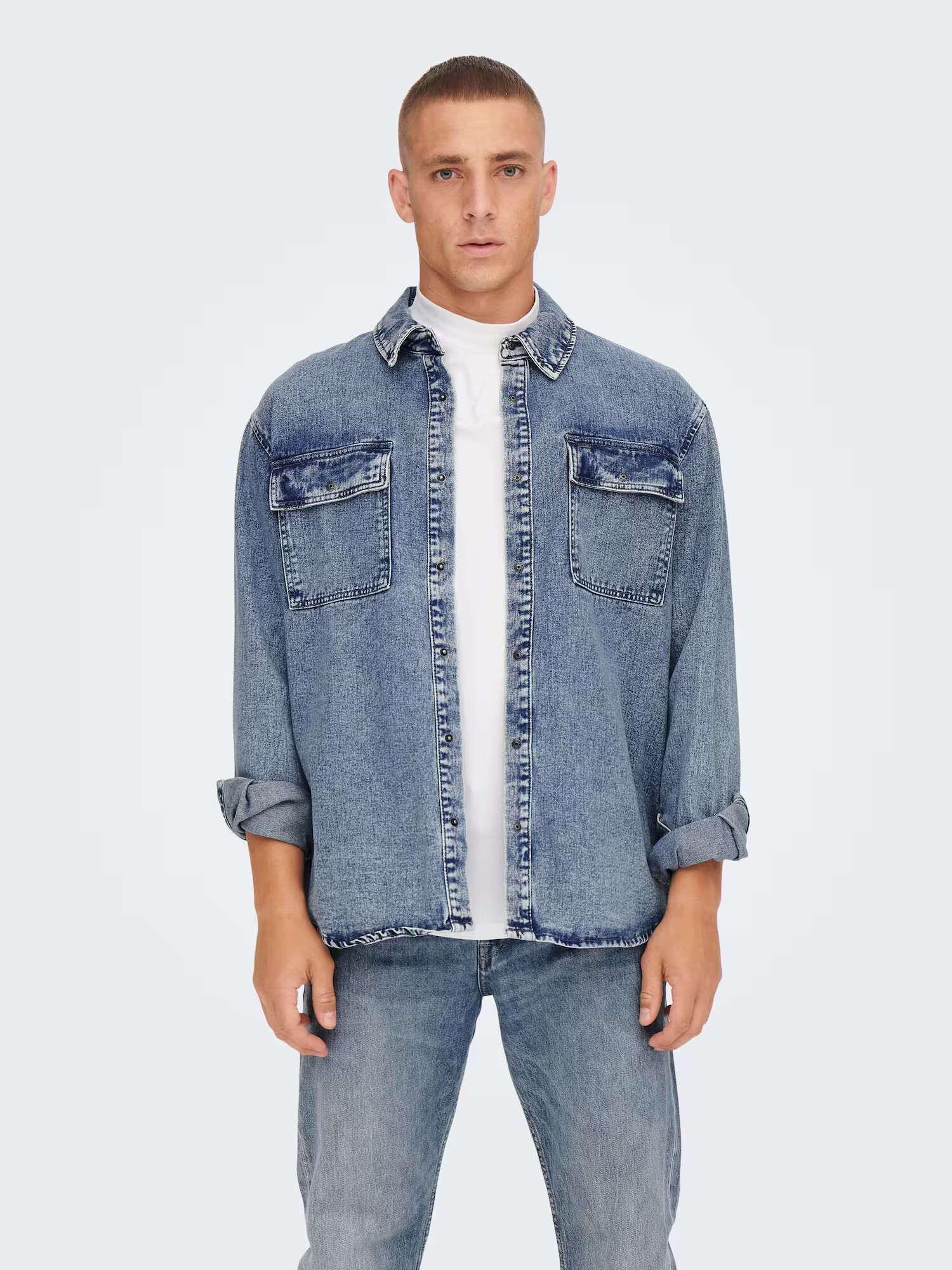 Only & Sons Geacă de primăvară-toamnă 'BILL' albastru denim - Pled.ro