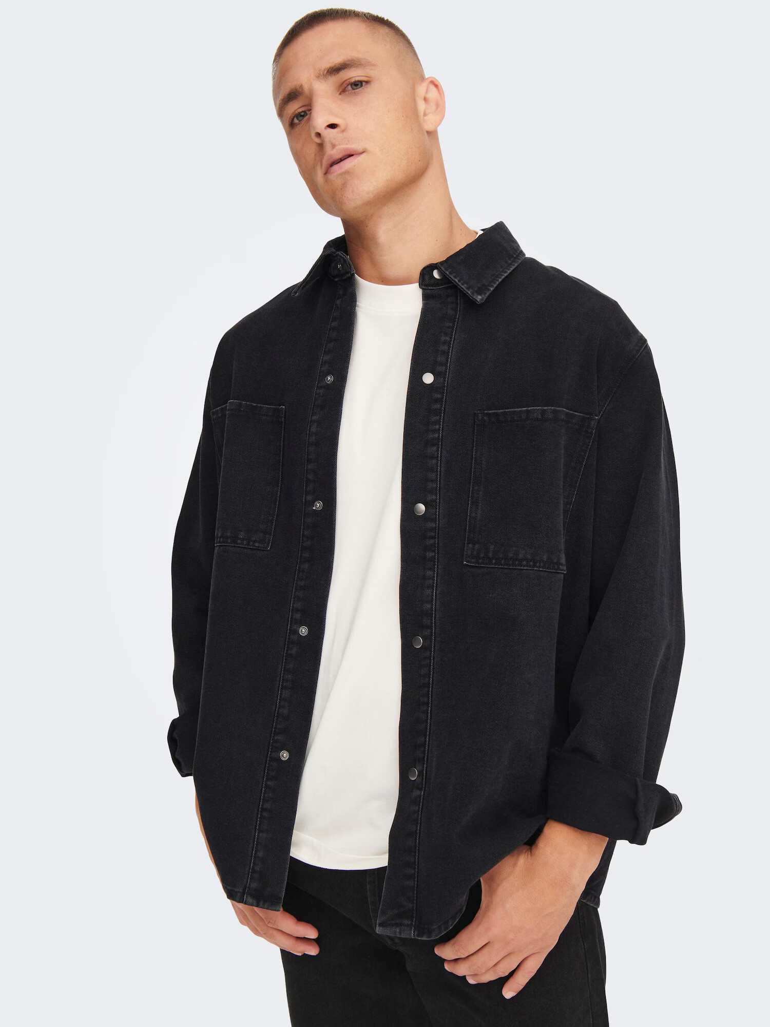 Only & Sons Geacă de primăvară-toamnă 'Dago' negru denim - Pled.ro