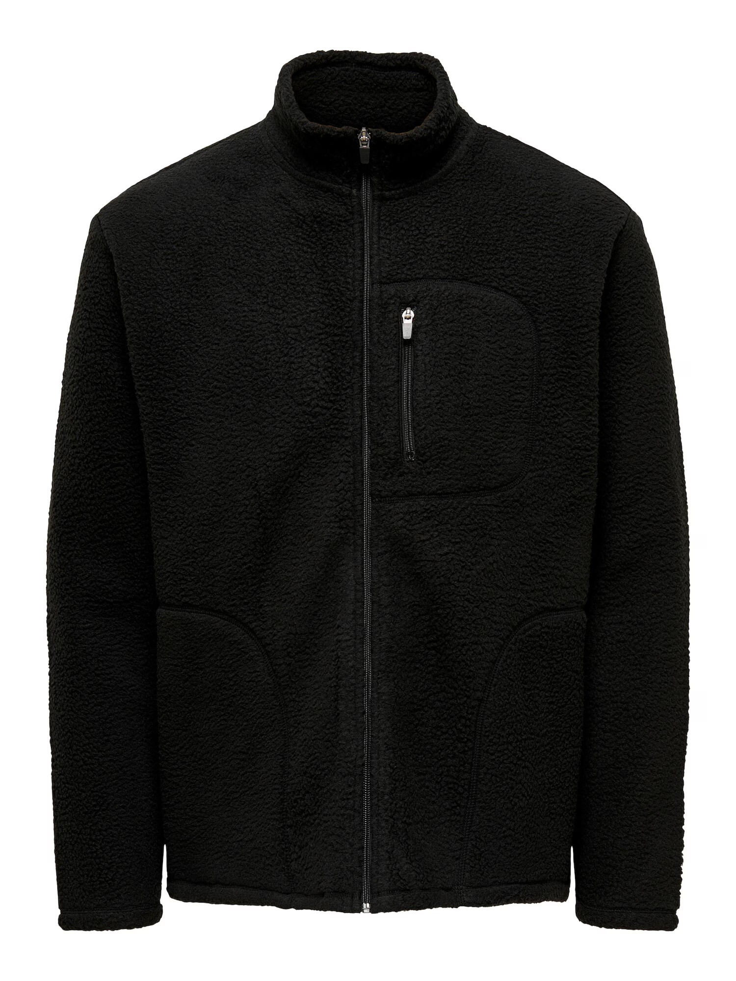 Only & Sons Jachetă fleece 'ERIC' negru - Pled.ro