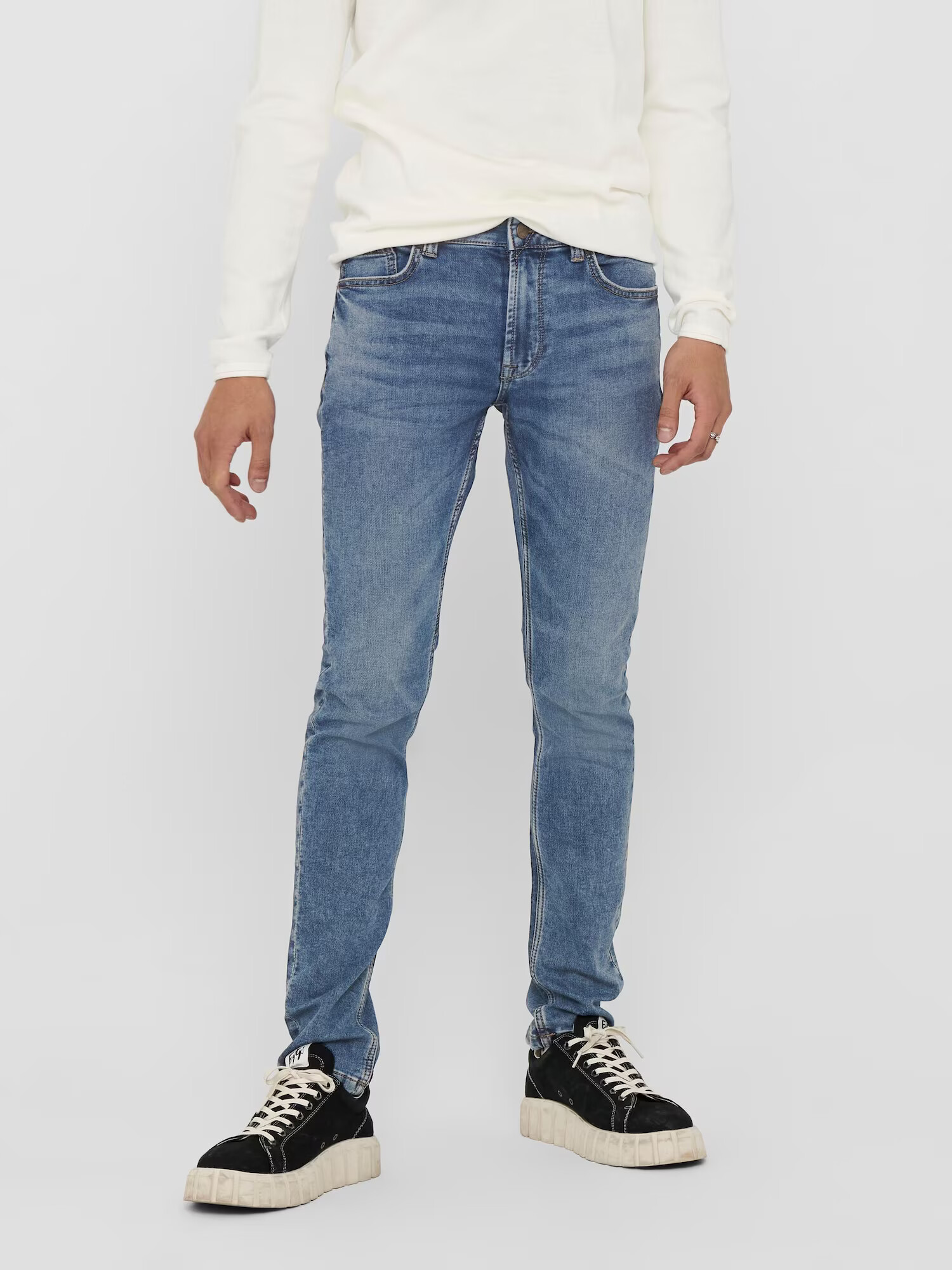 Only & Sons Jeans 'Loom' albastru denim / negru - Pled.ro