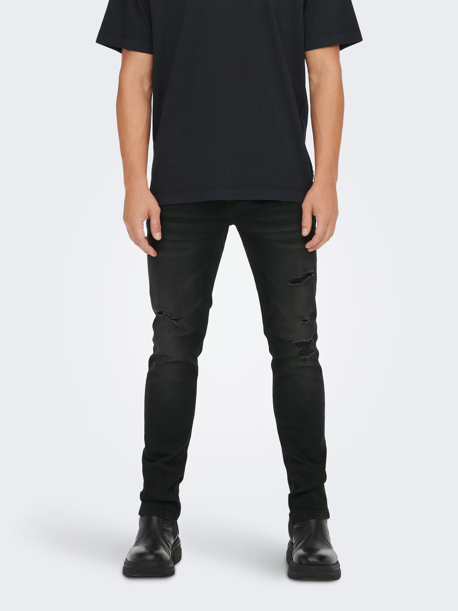 Only & Sons Jeans 'Loom' negru denim - Pled.ro