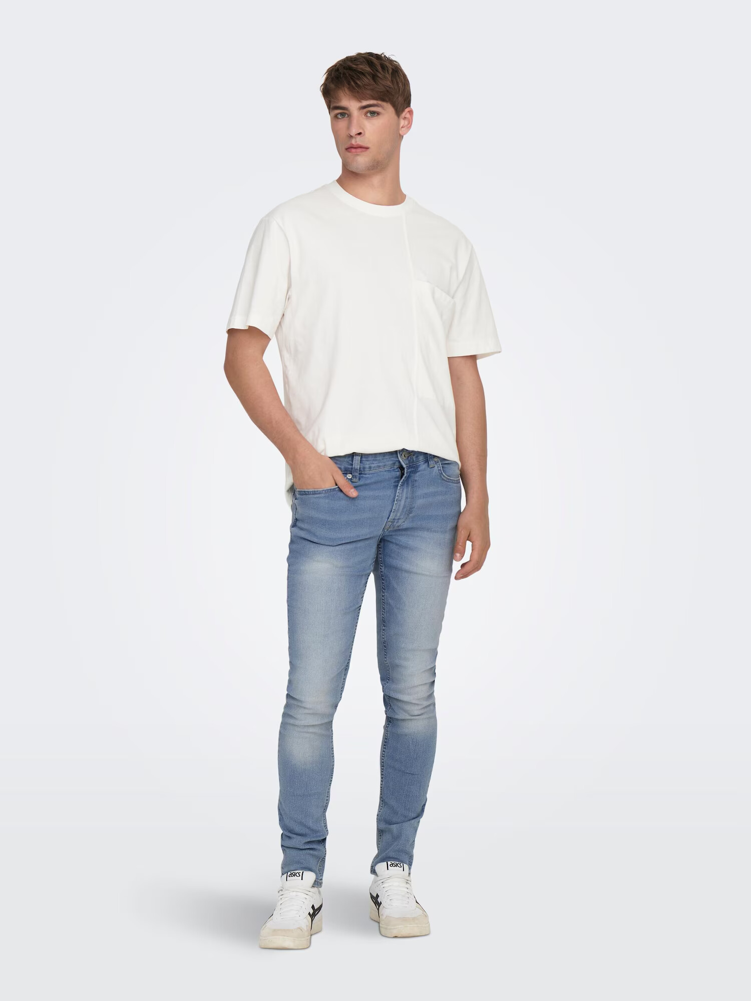 Only & Sons Jeans 'Warp' albastru denim - Pled.ro