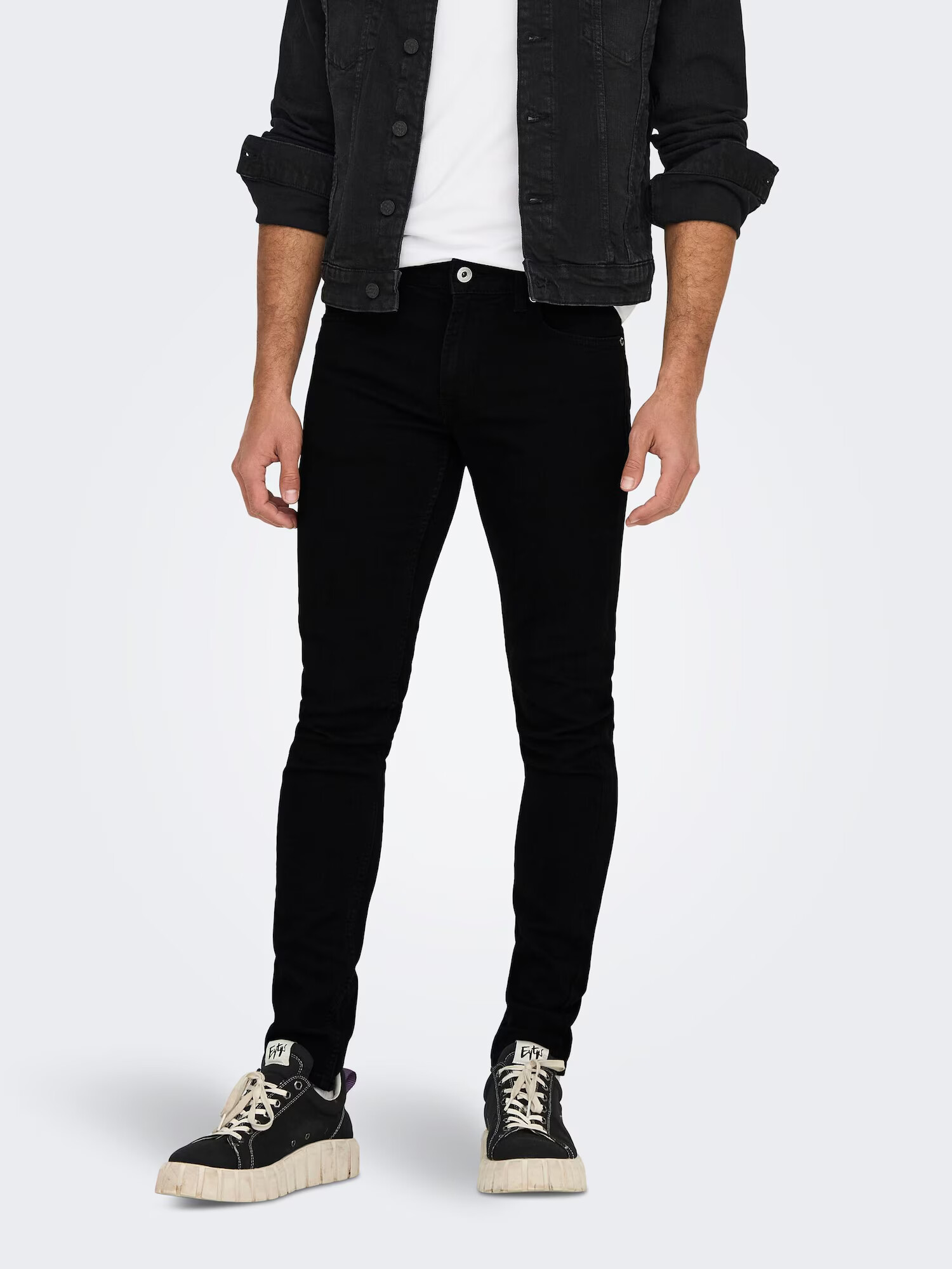 Only & Sons Jeans 'Warp' negru denim - Pled.ro