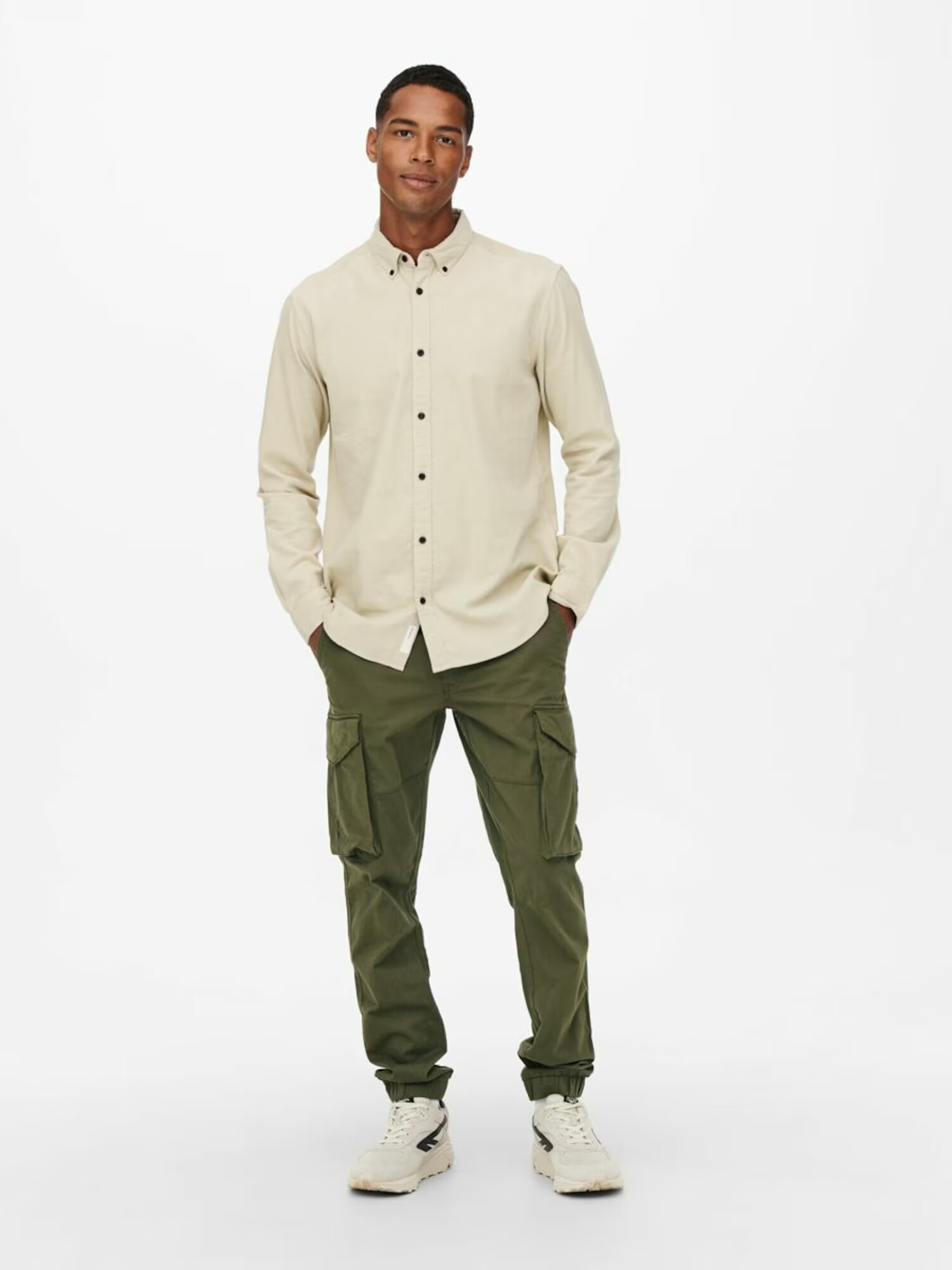 Only & Sons Pantaloni cu buzunare 'Kim' verde - Pled.ro