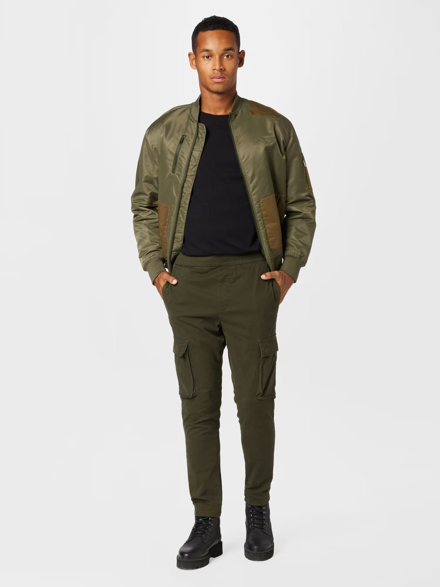 Only & Sons Pantaloni cu buzunare 'Linus' verde închis - Pled.ro