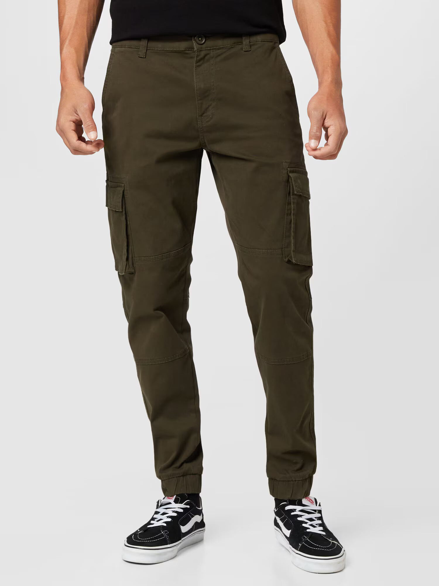 Only & Sons Pantaloni cu buzunare 'Cam Stage' verde închis - Pled.ro