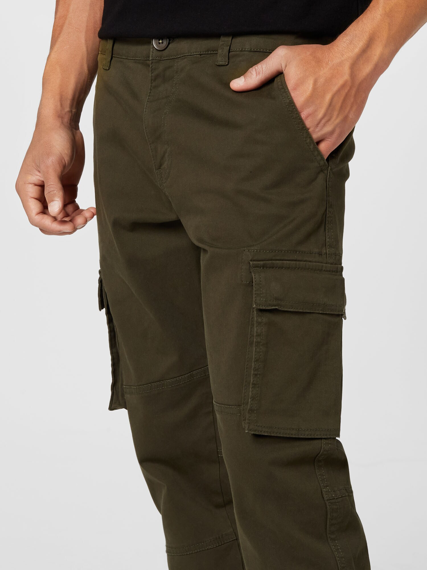 Only & Sons Pantaloni cu buzunare 'Cam Stage' verde închis - Pled.ro