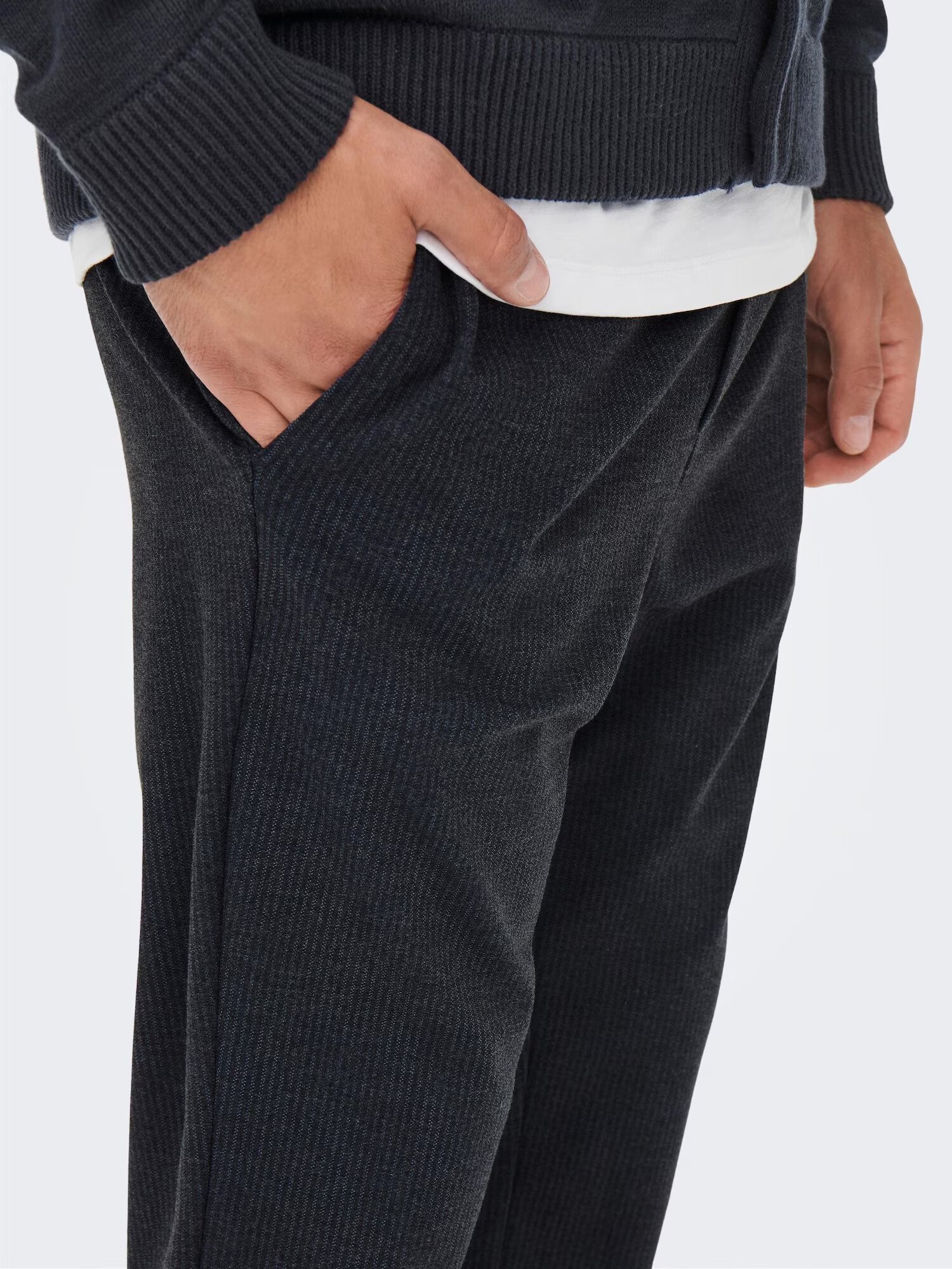 Only & Sons Pantaloni 'Linus' albastru închis / gri - Pled.ro