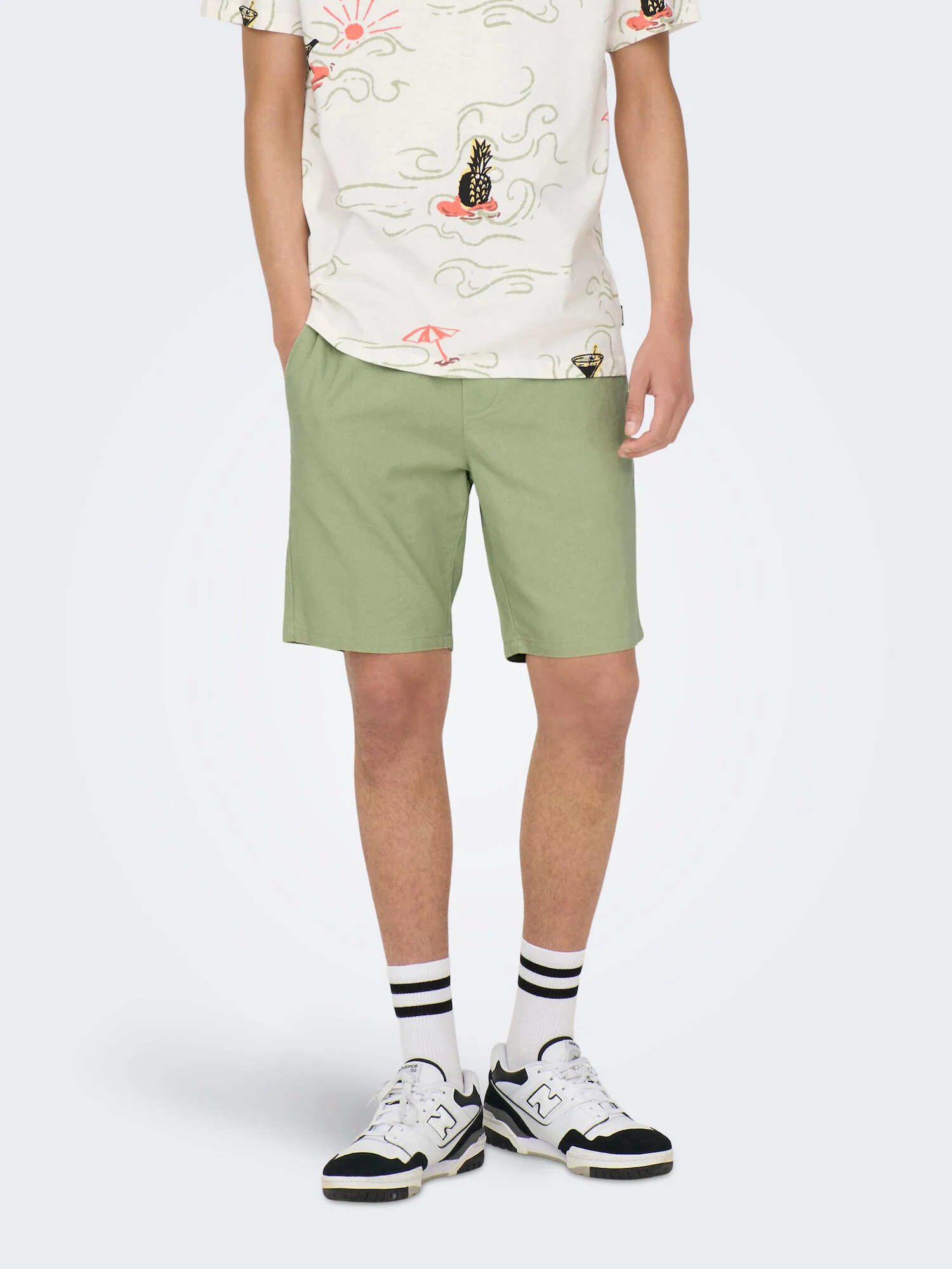 Only & Sons Pantaloni 'Linus' verde - Pled.ro