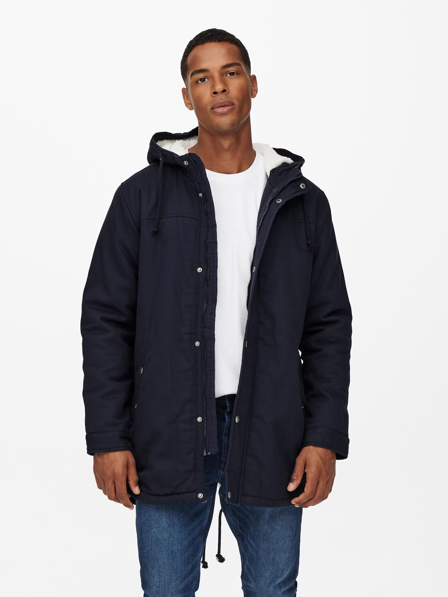 Only & Sons Parka de iarnă 'Alex' albastru noapte - Pled.ro