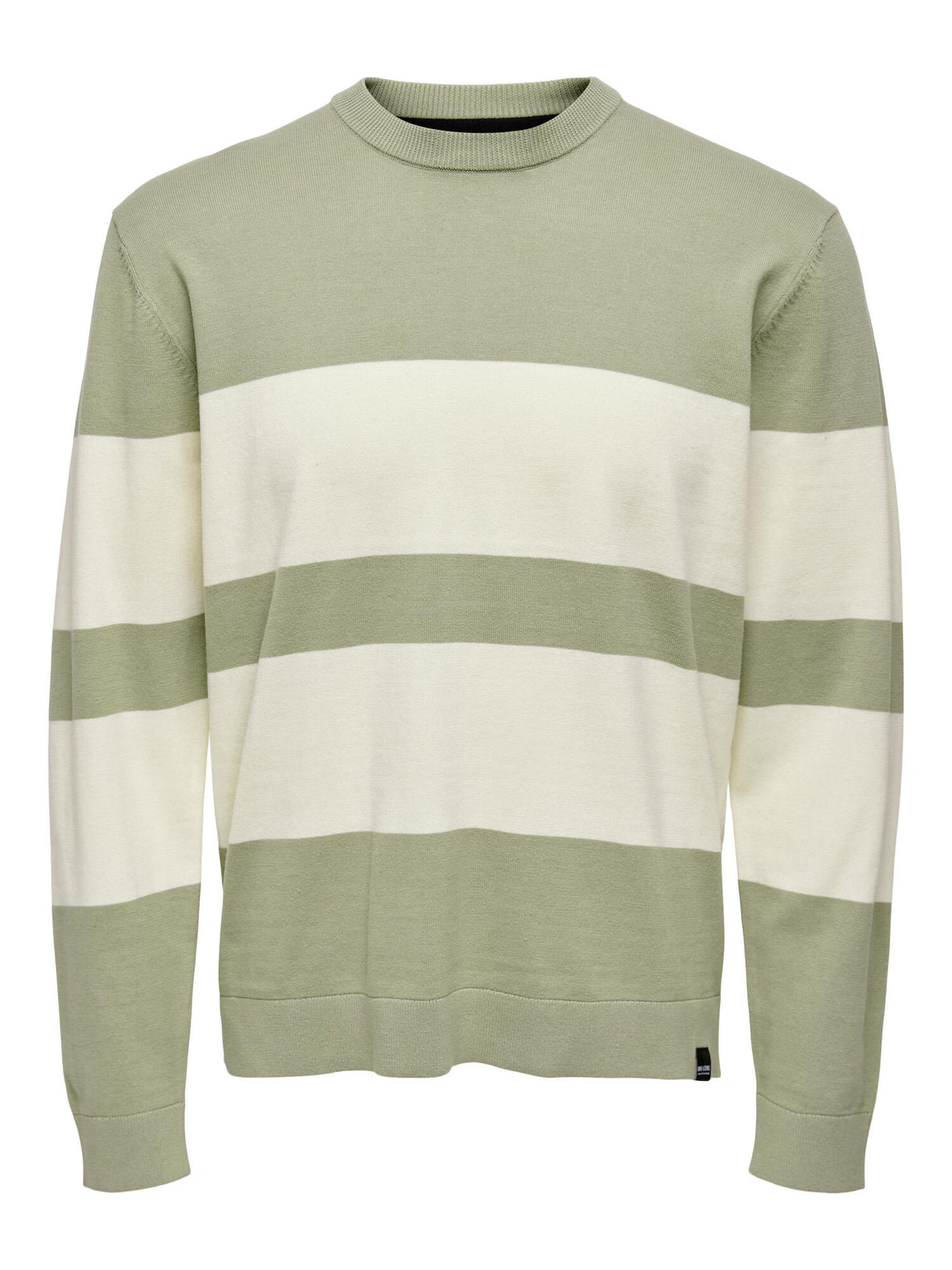 Only & Sons Pulover 'Coby' crem / verde deschis - Pled.ro