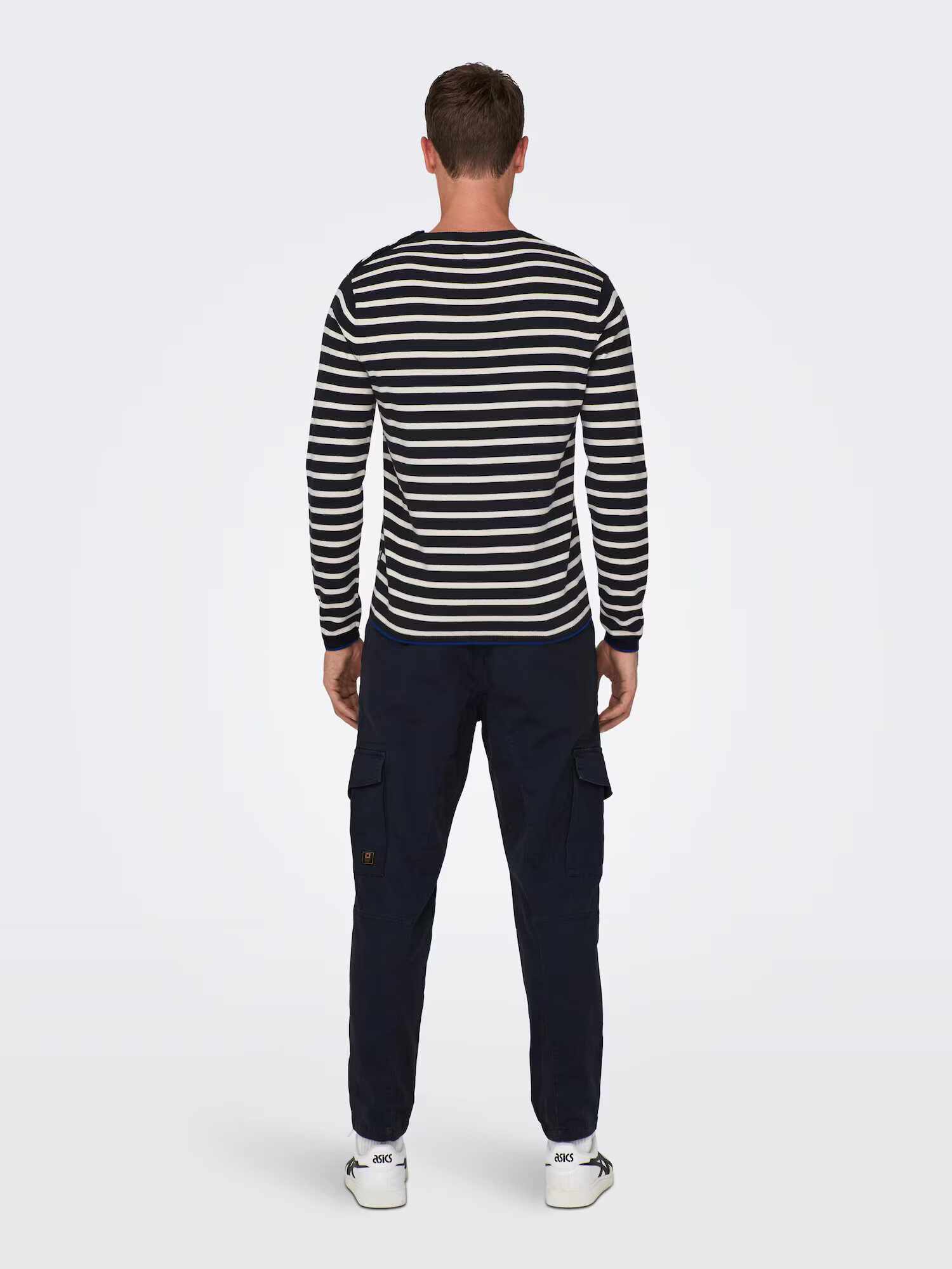 Only & Sons Pulover 'KALBY' bleumarin / alb - Pled.ro