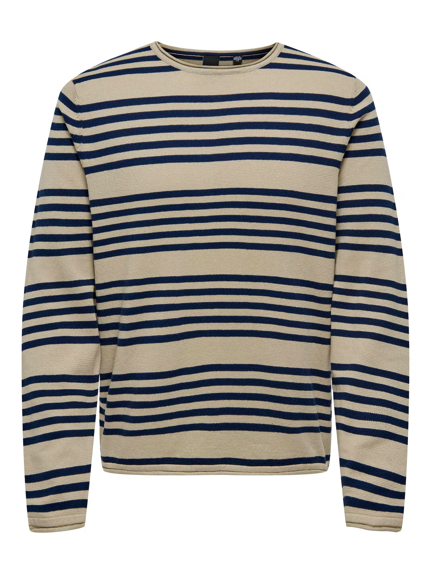 Only & Sons Pulover 'Oby' bej / bleumarin - Pled.ro