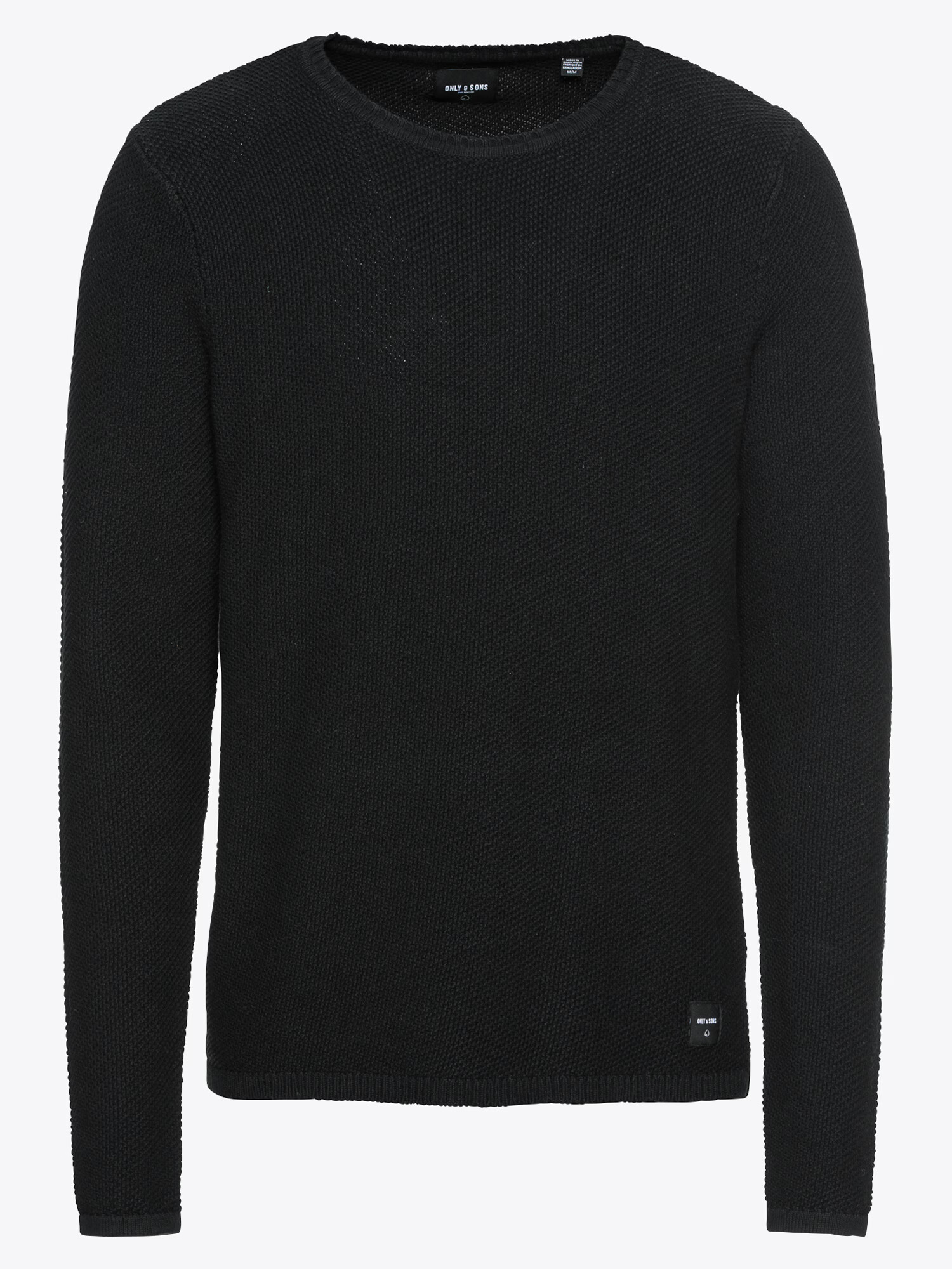 Only & Sons Pulover 'onsDAN 7 STRUCTURE CREW NECK NOOS' negru - Pled.ro