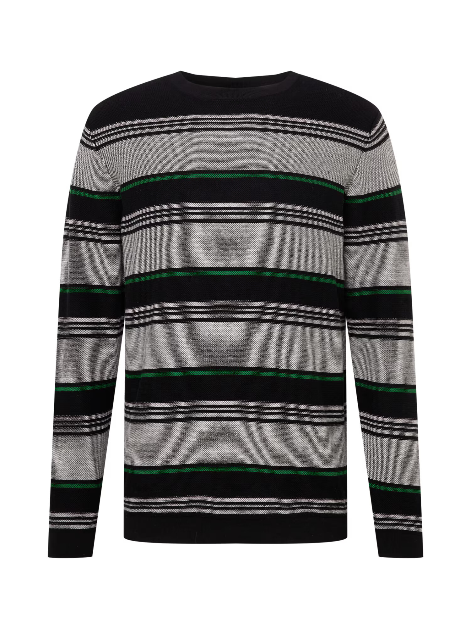 Only & Sons Pulover 'Pyton' gri amestecat / verde iarbă / negru - Pled.ro