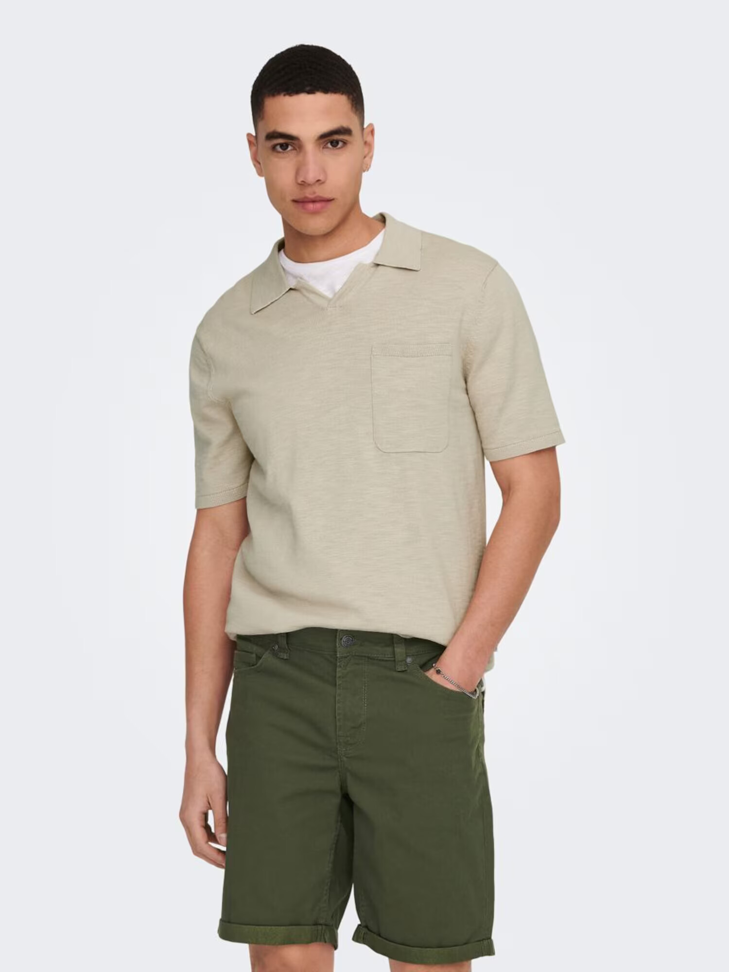 Only & Sons Tricou 'Ace' gri - Pled.ro