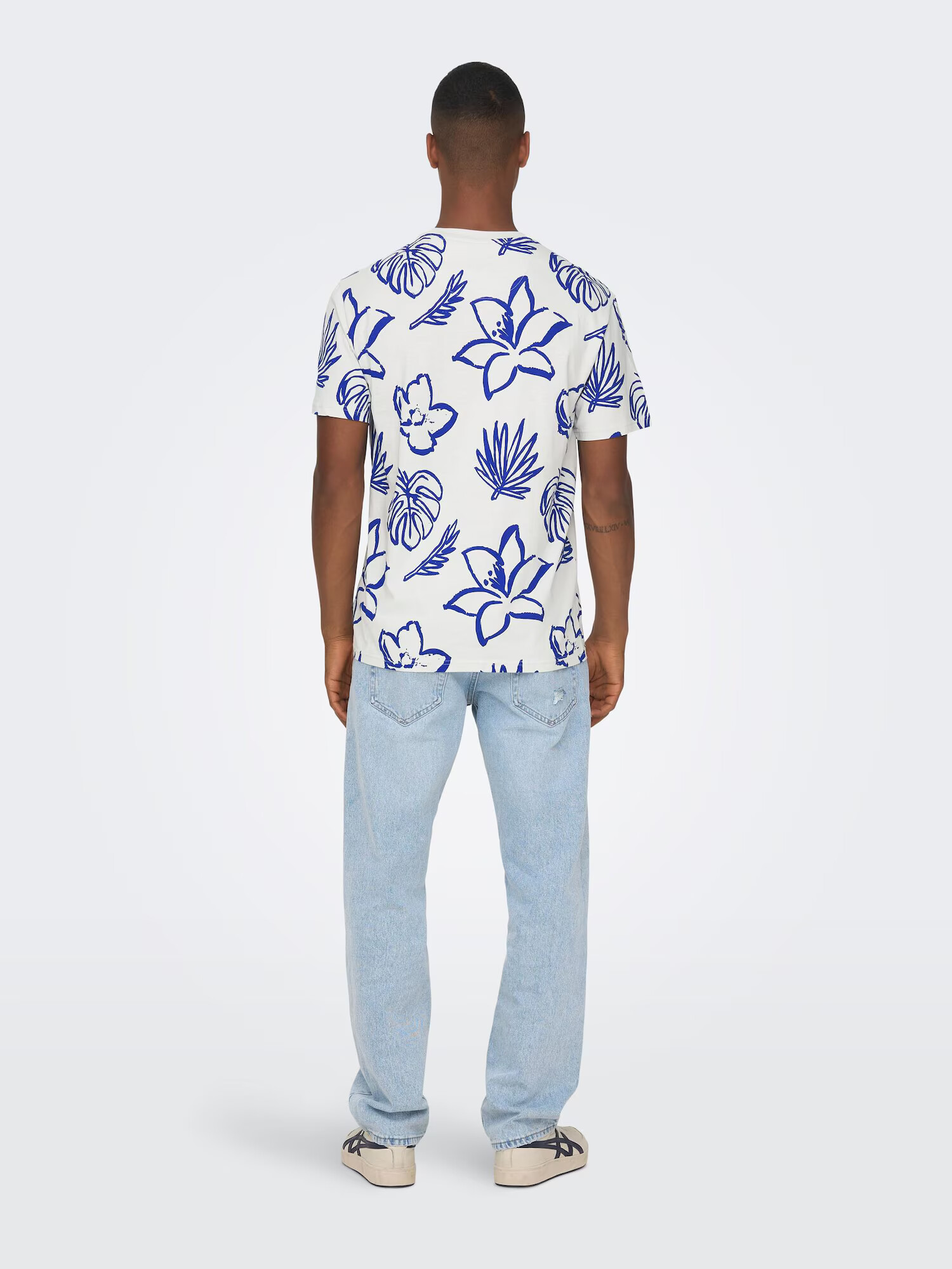 Only & Sons Tricou 'ADAM' albastru / alb - Pled.ro