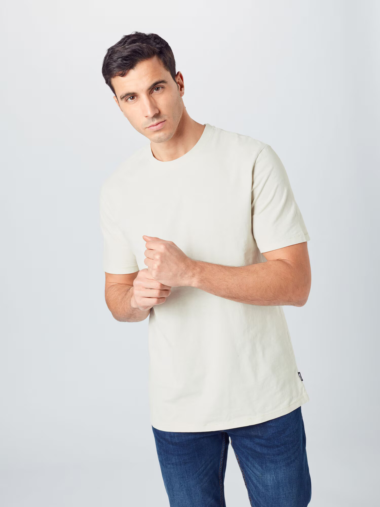 Only & Sons Tricou alb natural - Pled.ro