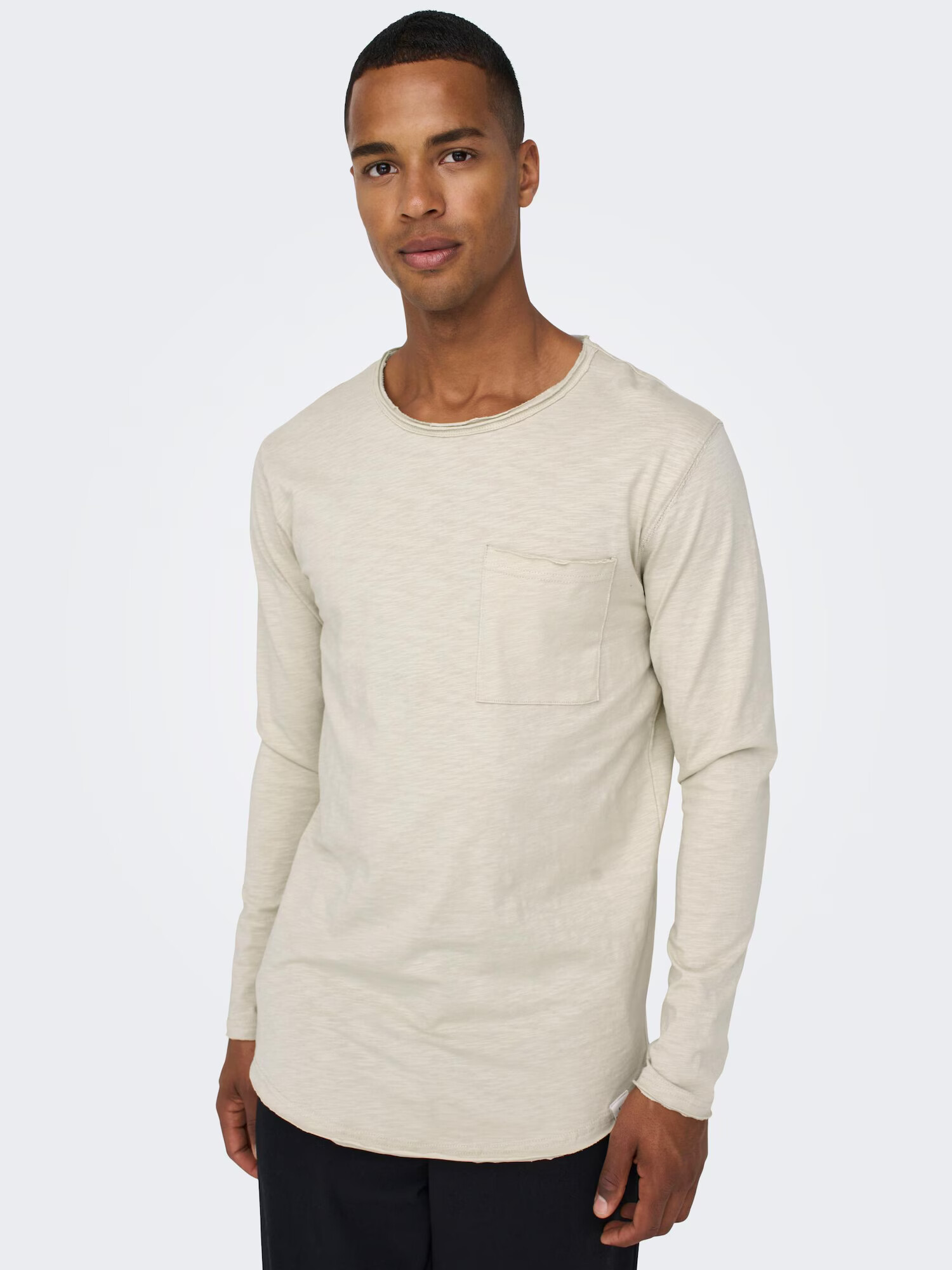 Only & Sons Tricou 'Benne' gri deschis - Pled.ro