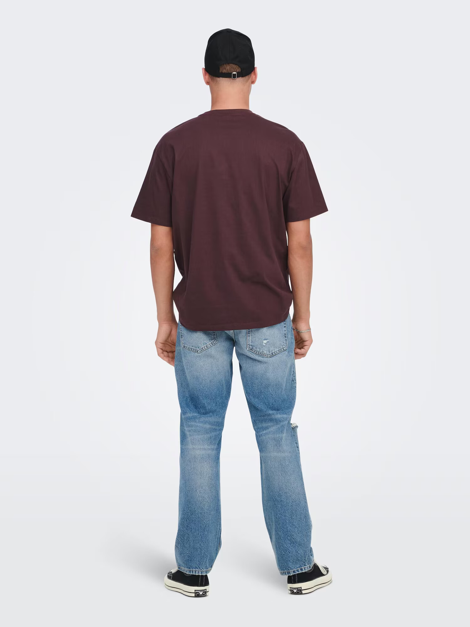 Only & Sons Tricou 'Fred' roșu burgundy - Pled.ro