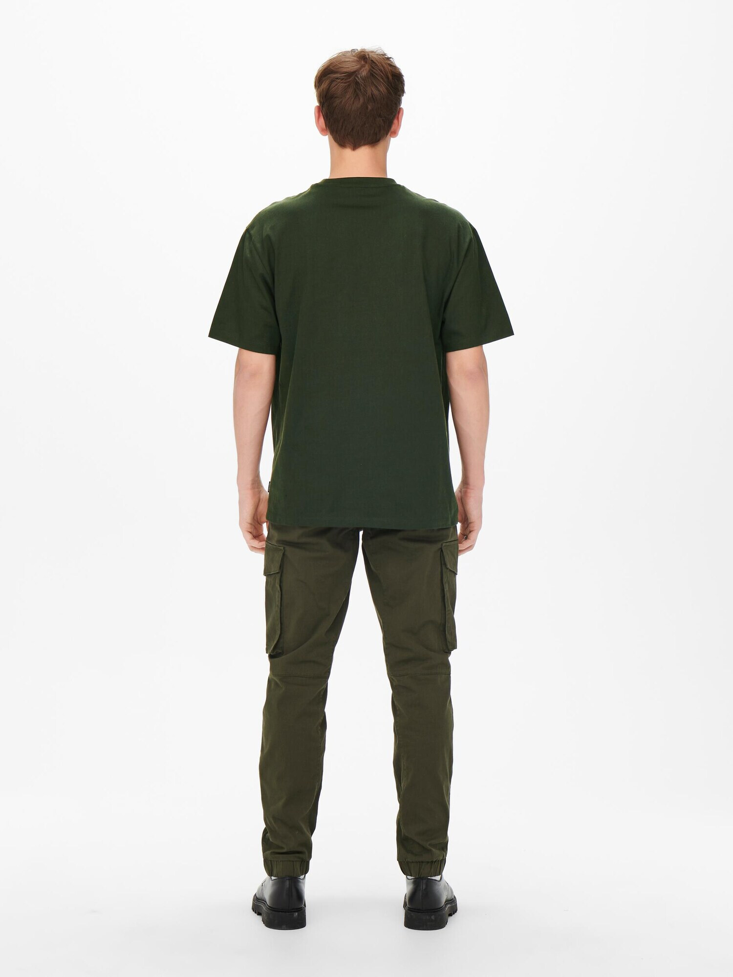 Only & Sons Tricou 'Fred' verde pin - Pled.ro