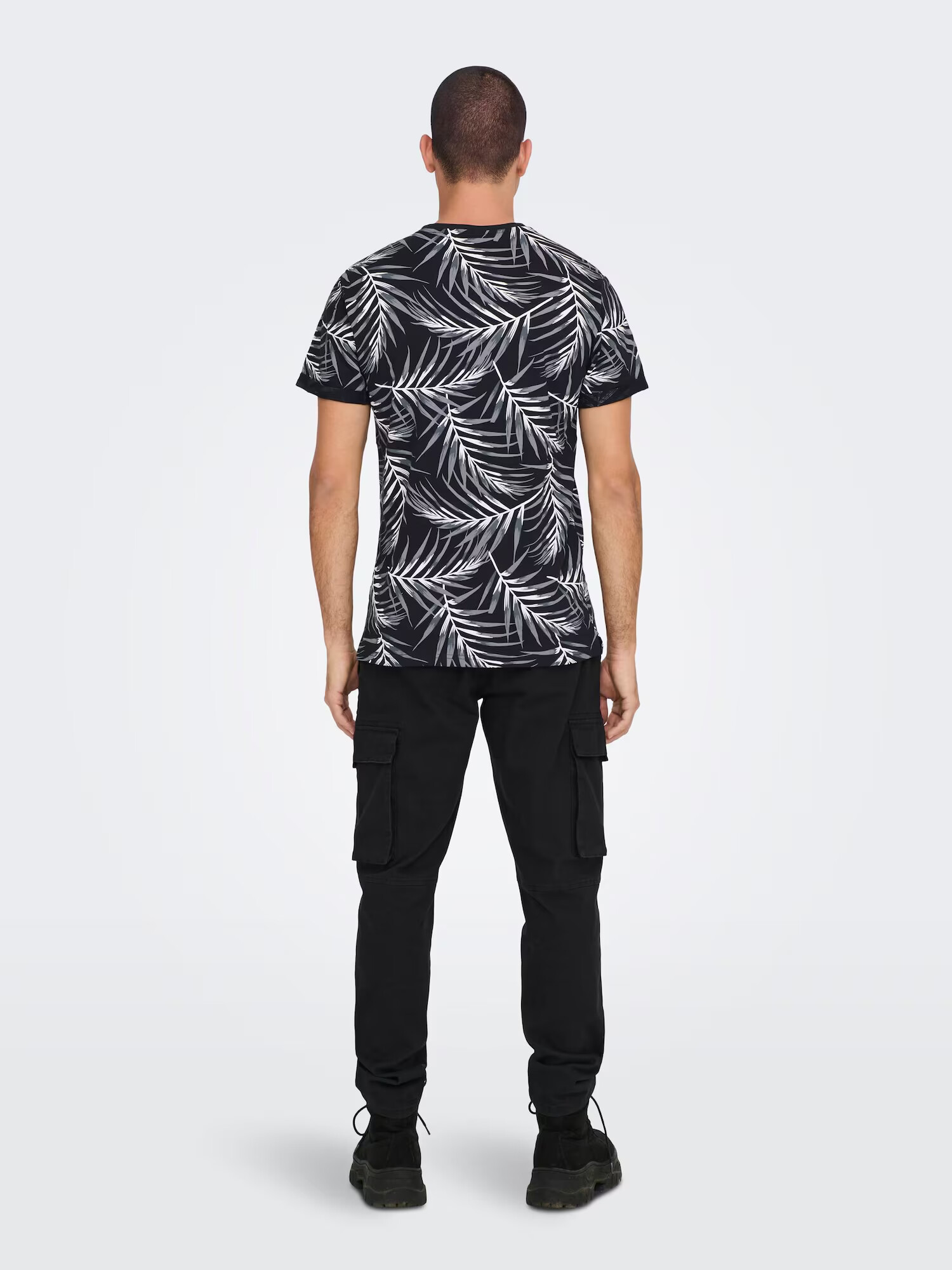 Only & Sons Tricou 'Iason' negru / alb - Pled.ro