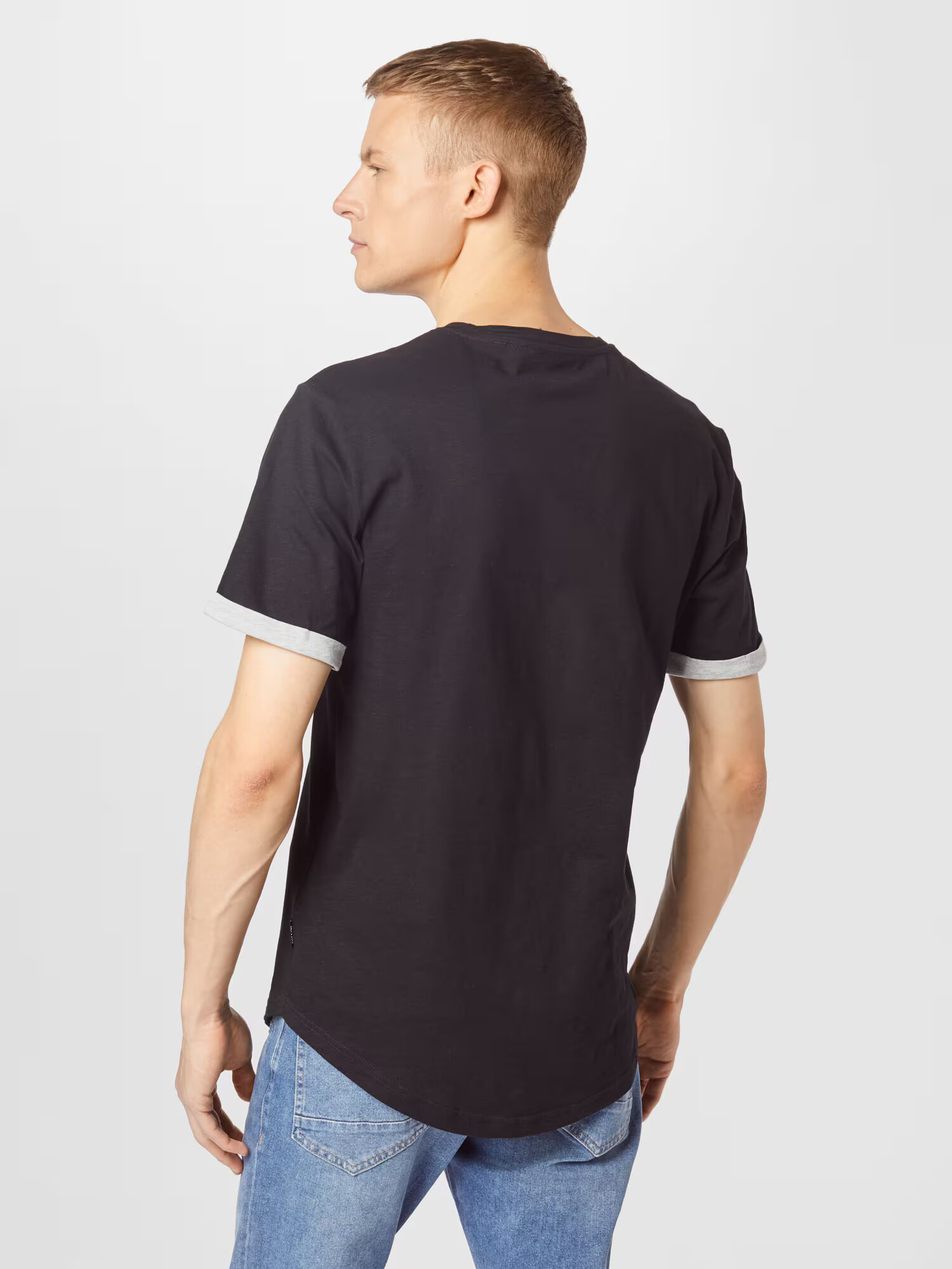 Only & Sons Tricou 'Matt' gri amestecat / negru - Pled.ro