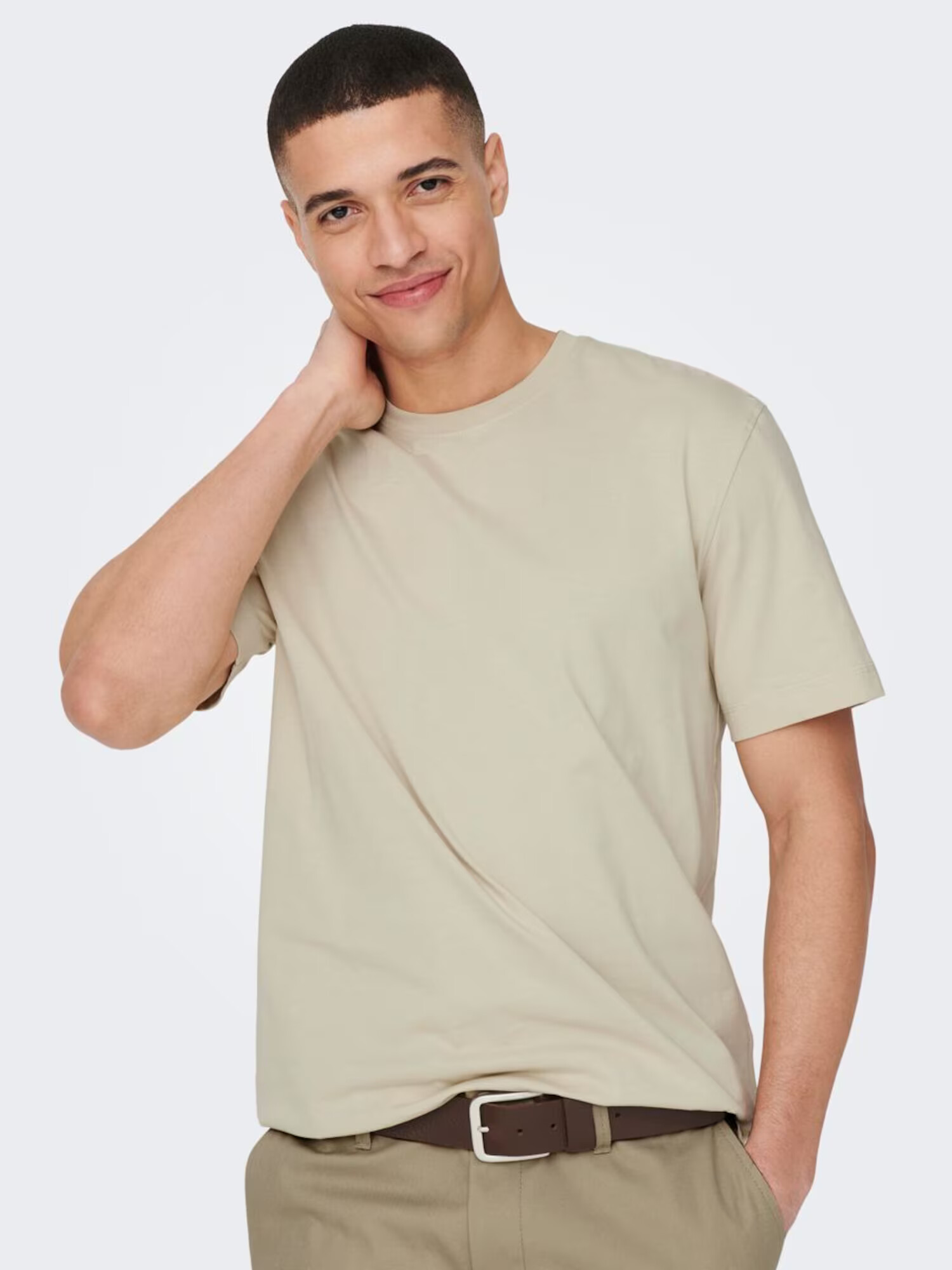 Only & Sons Tricou 'Max' bej - Pled.ro